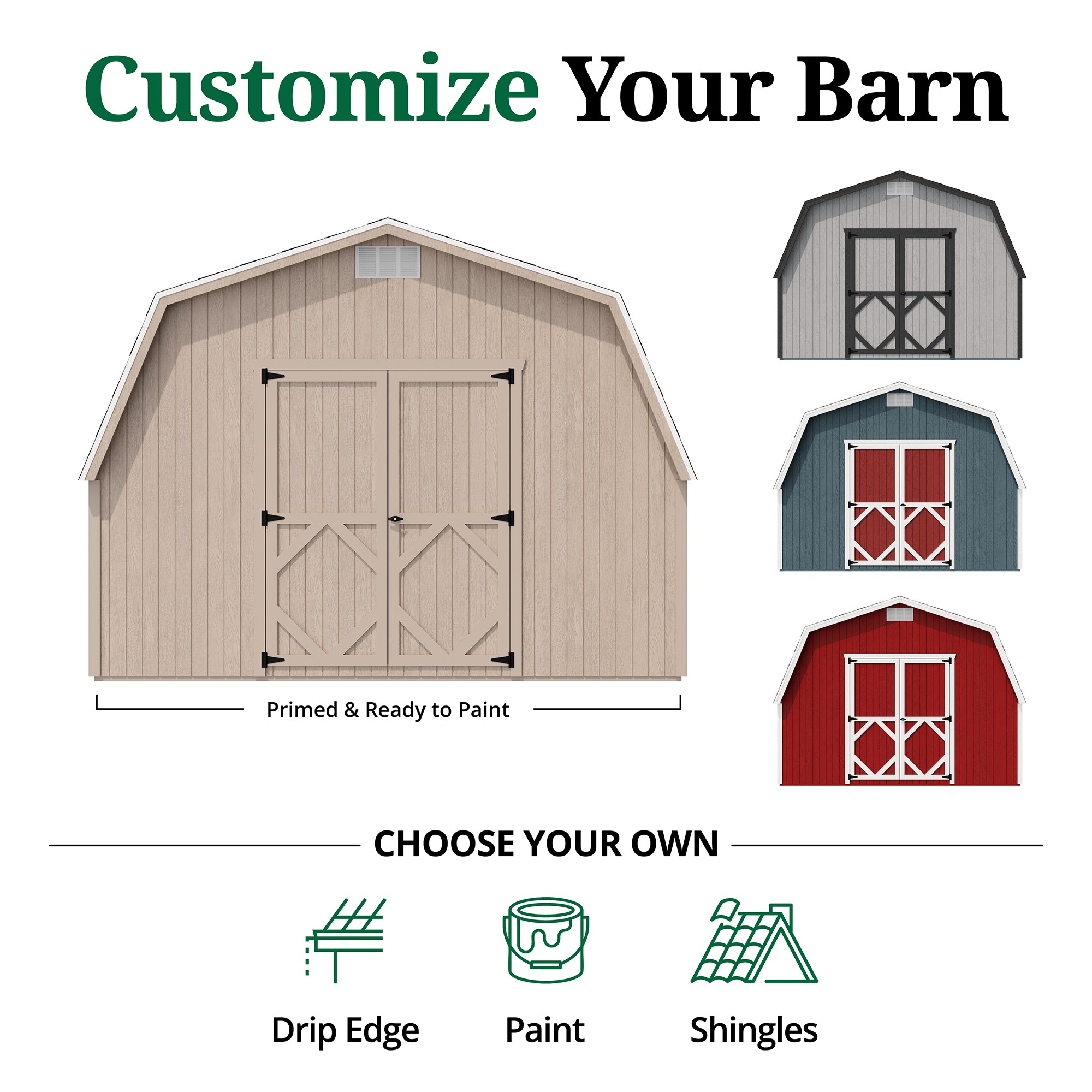 Little Cottage Co 12X12 CGB-4-PC Wood-Storage-Buildings - View #11