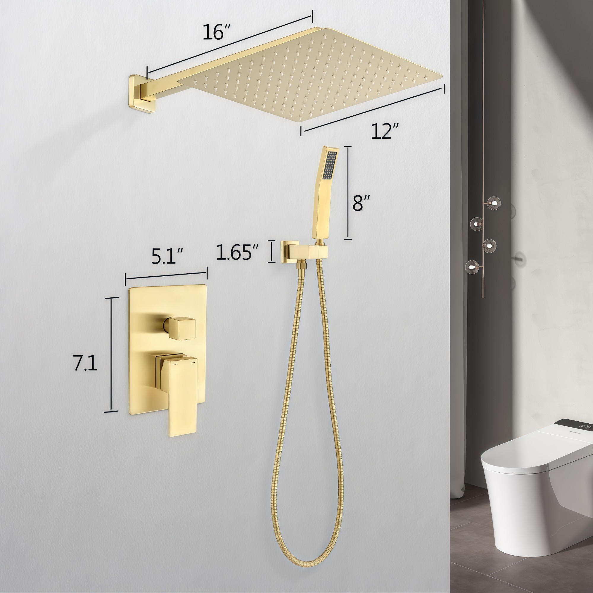 Numhew NHSEAN3067 Fixed-Showerhead - View #3