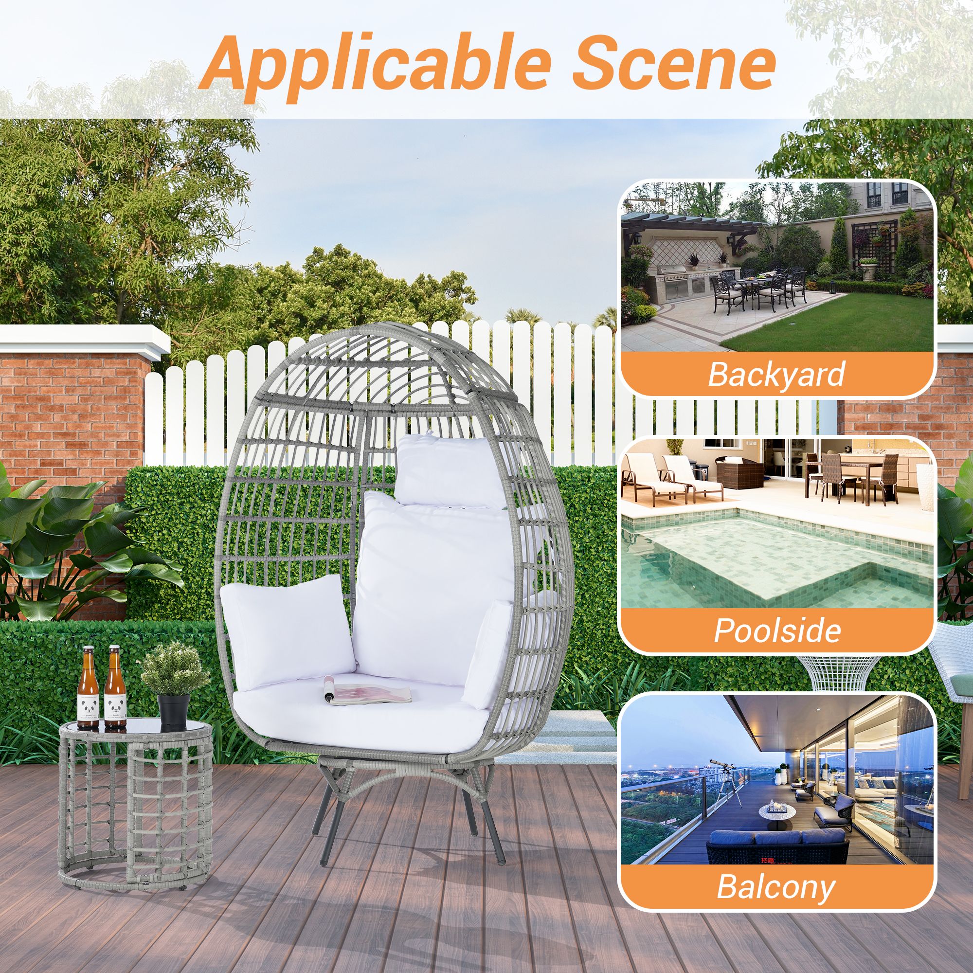 SANSTAR L-RJDC62WT Patio-Chairs - View #6