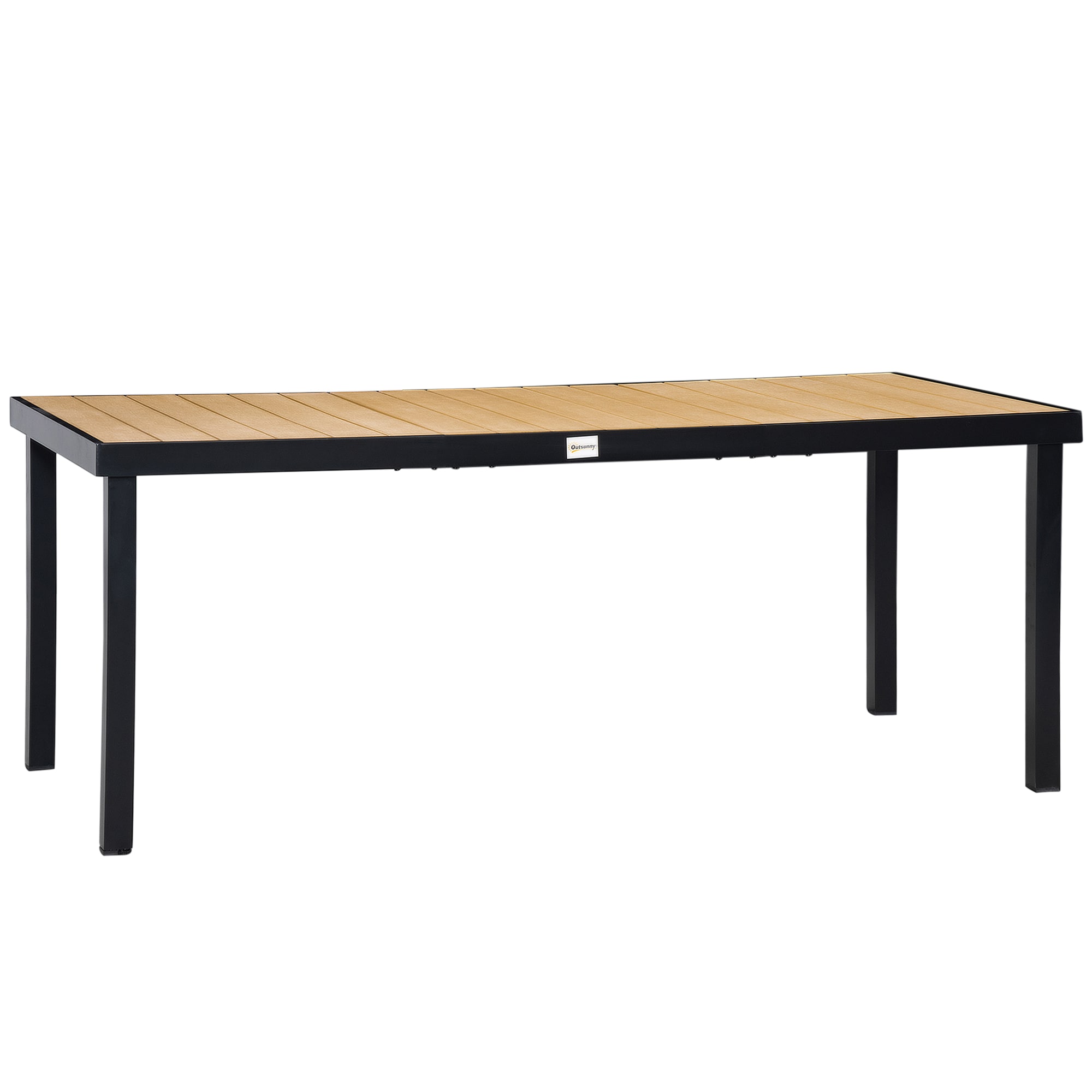 ZAKLOOP WU1650142142 Dining Table Rectangle Outdoor Dining 35.5-in W x 74.75-in L