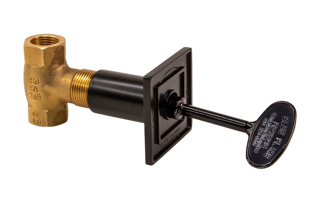 BLUE FLAME BFS.05SQ Valve Kits Flat Black Brass Controller