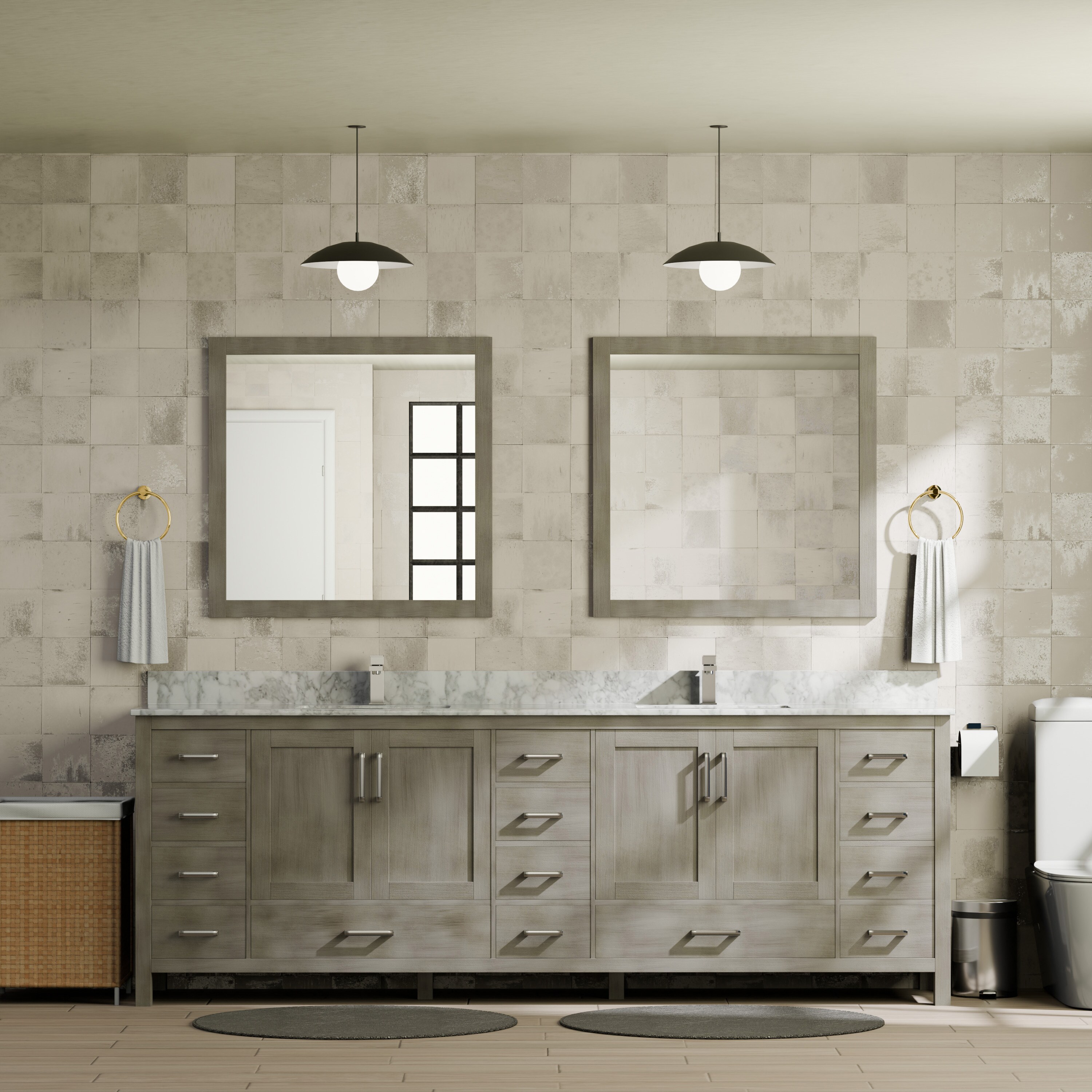 Lexora LJ342284DDDSM34F Bath-Vanity-Combo - View #2