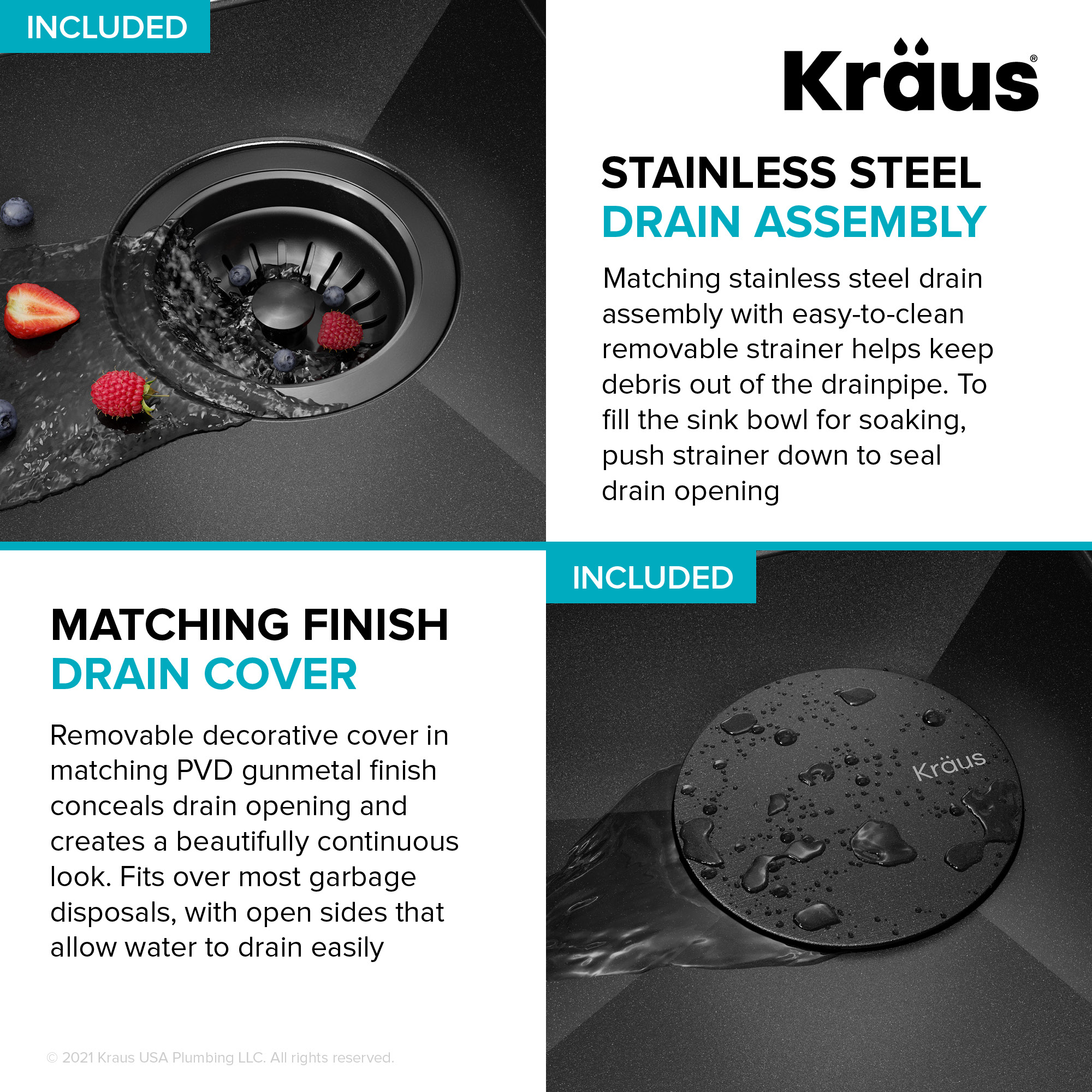 Kraus KWU110-27-PGM Kitchen-Sinks - View #13