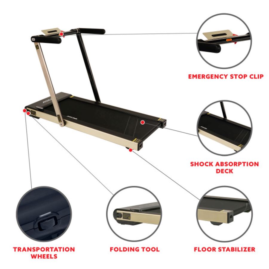 Sunny health & fitness asuna space saving treadmill online review