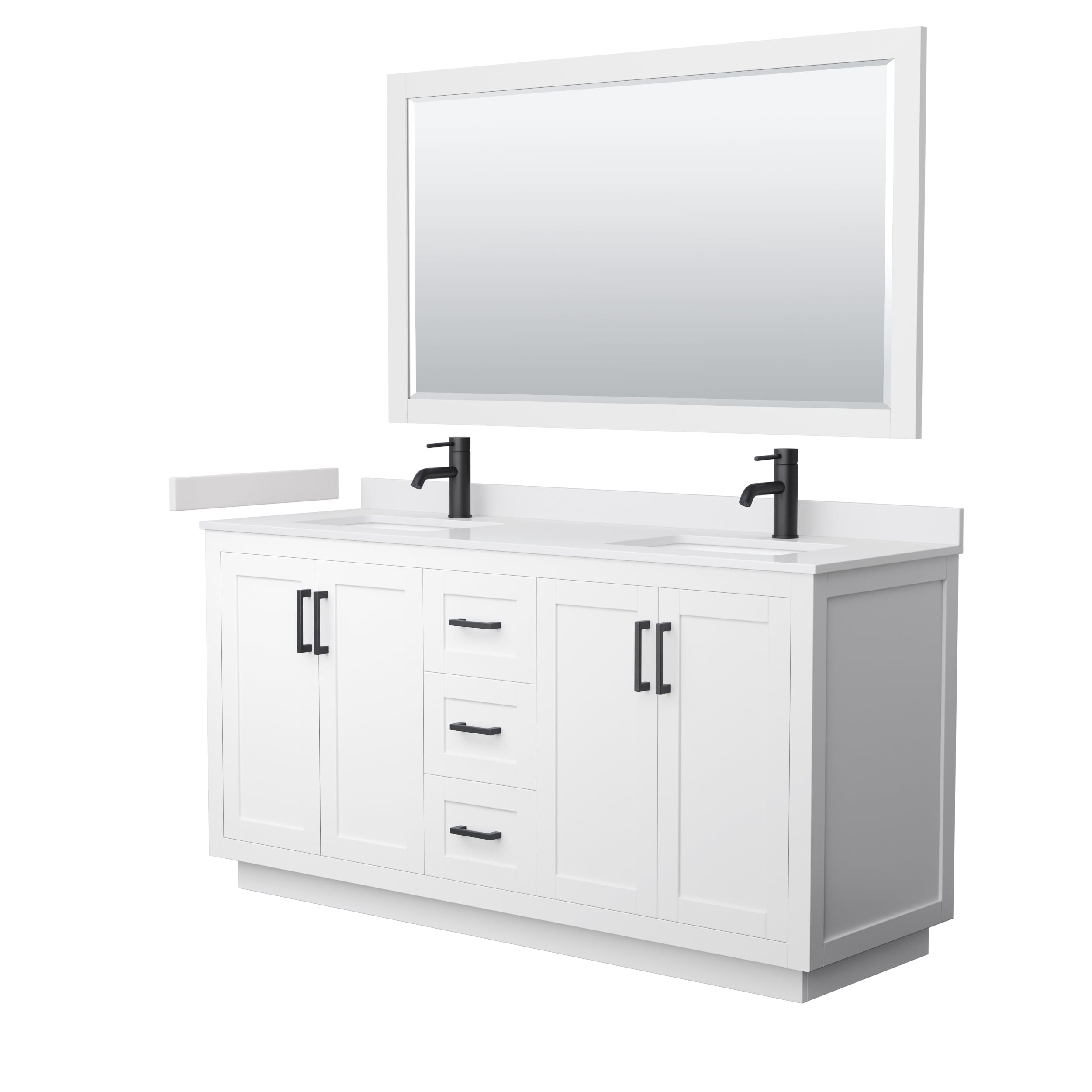 Wyndham Collection WCF292966DWBWCUNSM58 Bath-Vanity-Combo - View #2
