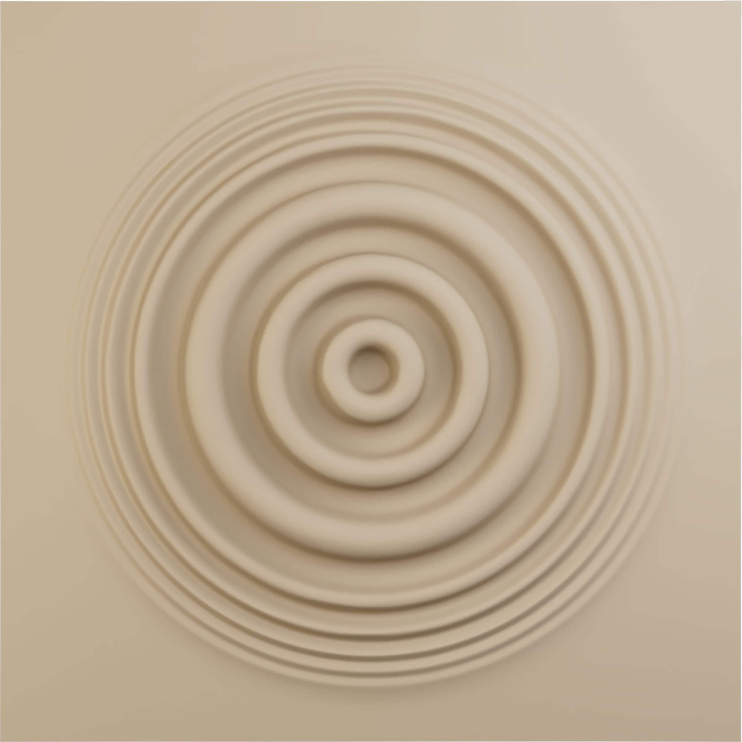 Ekena Millwork WP20X20SHGBE 19-5/8-in x 19-5/8-in Embossed Paintable/Stainable Brown/Tan PVC Wall Panel (