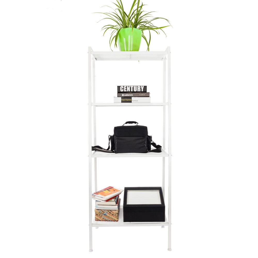 Winado LO113029412 Steel 5 -Tier Utility shelving unit ( 43.31-in W x 17.72-in D x 70.87-in H ) ( White , ( 250-lb lbs. Capacity Per Shelf )