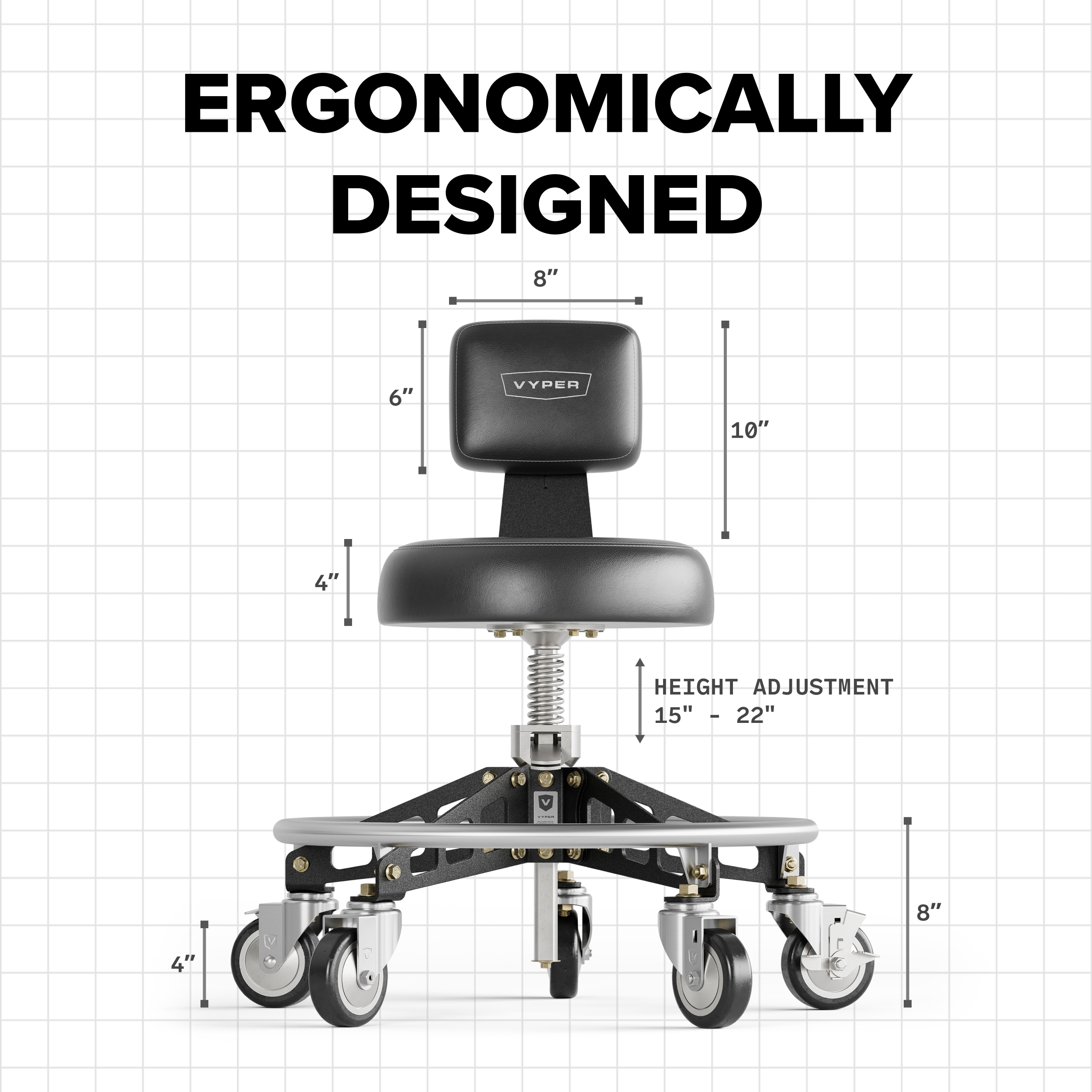 Vyper RSM-B-B-QH Creepers-Workseats - View #10