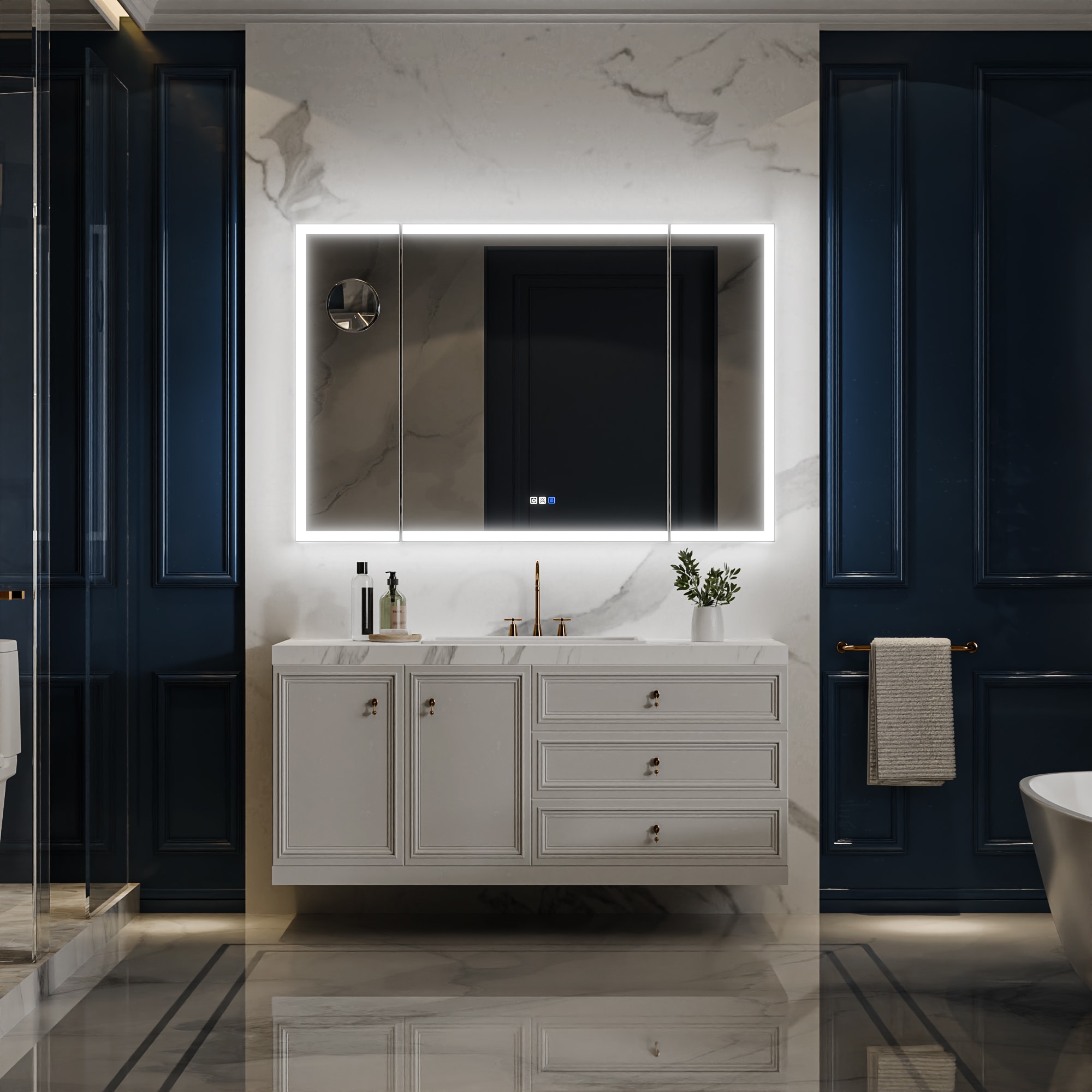 ExBrite EXBM5436V9FB Framed-Bath-Mirrors - View #11