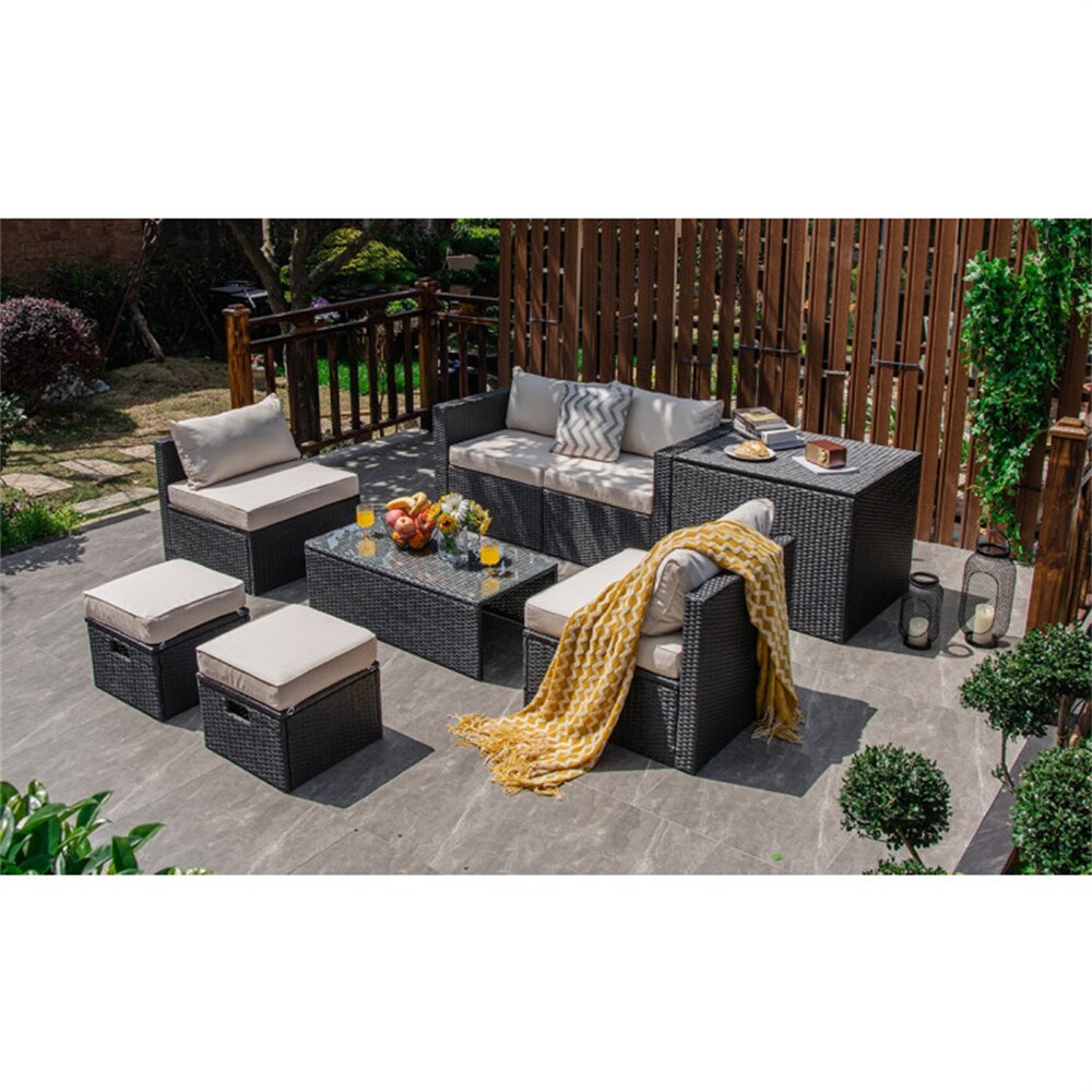 Clihome CNBL-09BLKPRD Patio-Conversation-Sets - View #4
