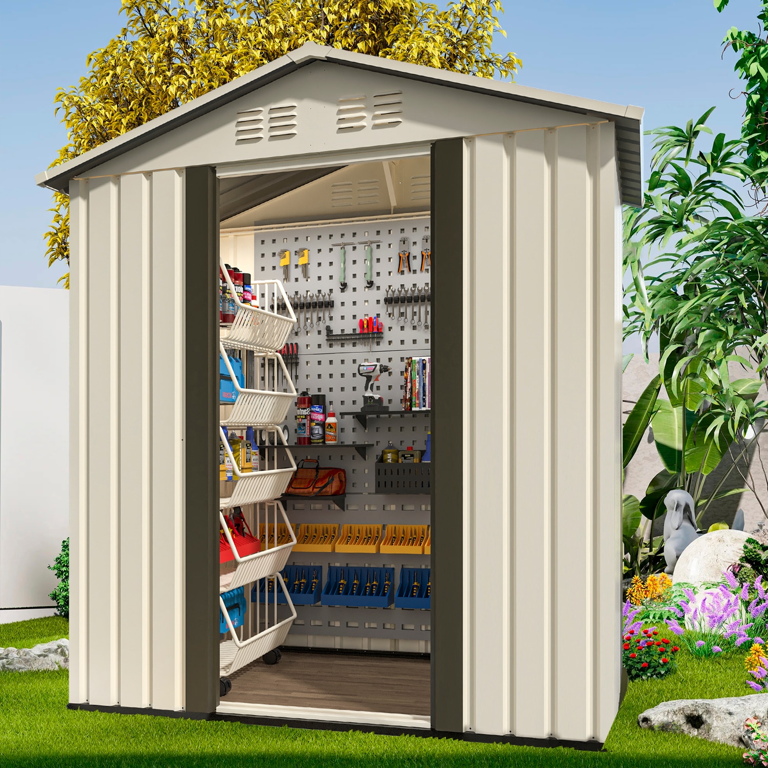 Maincraft D01-OSS27 5-ft x 3-ft Aluminum Storage Shed