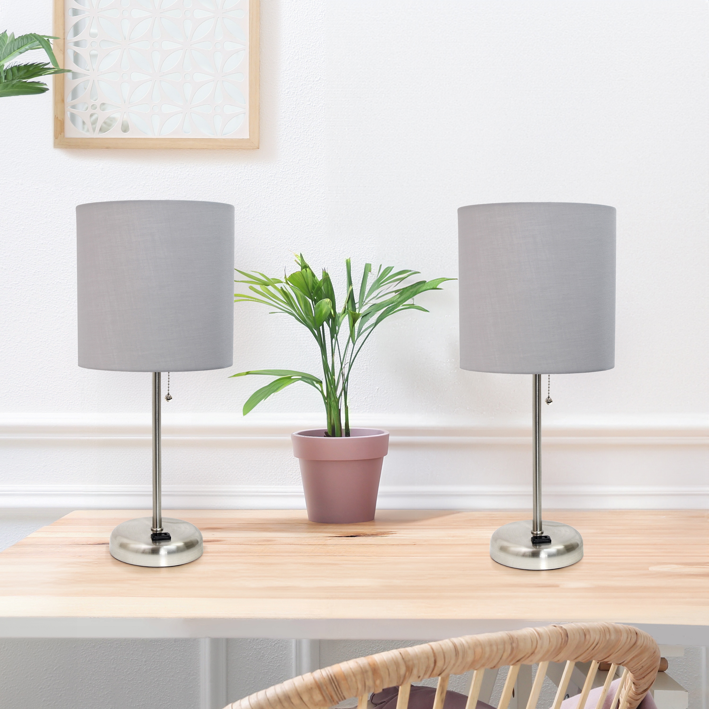 Creekwood Home CWT-2009-GY-2PK Table-Lamps - View #4