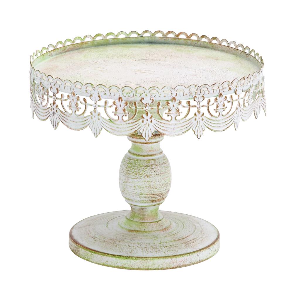 Benzara BM05833 10-in x 10-in White Round Serving Platter
