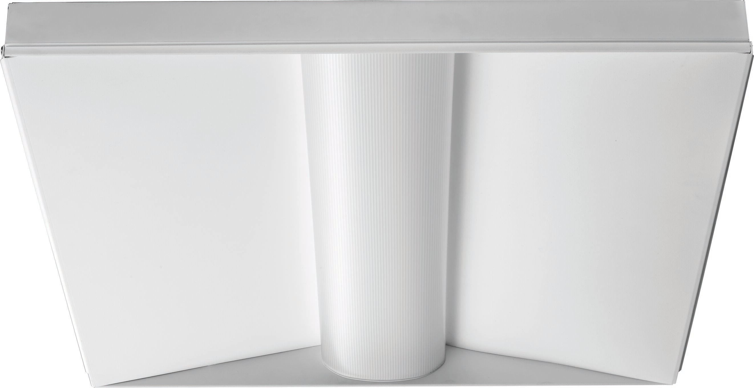 Matte White Recessed LED Ceiling Light with Acrylic Shade