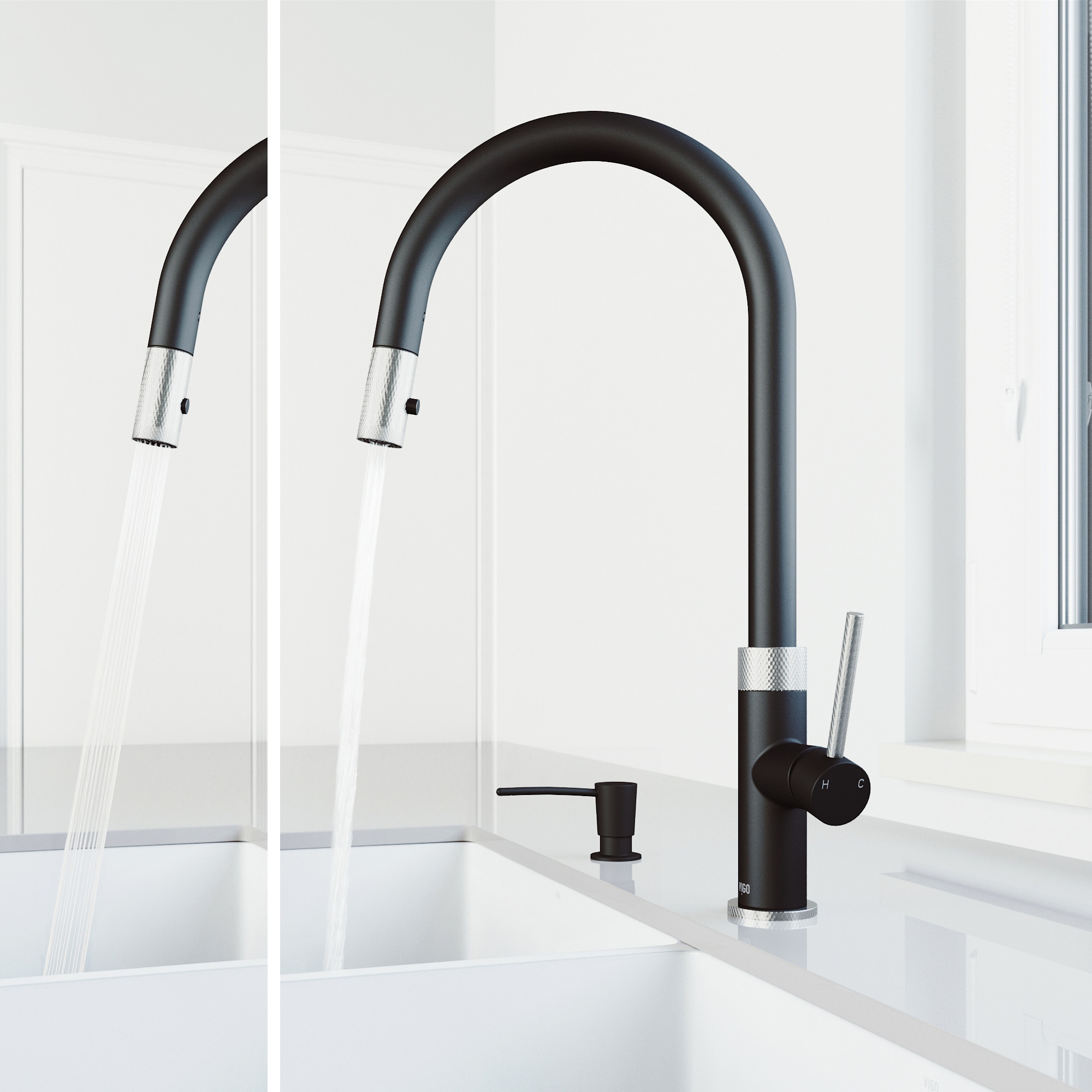 VIGO VG02033STMBK2 Kitchen-Faucets - View #4