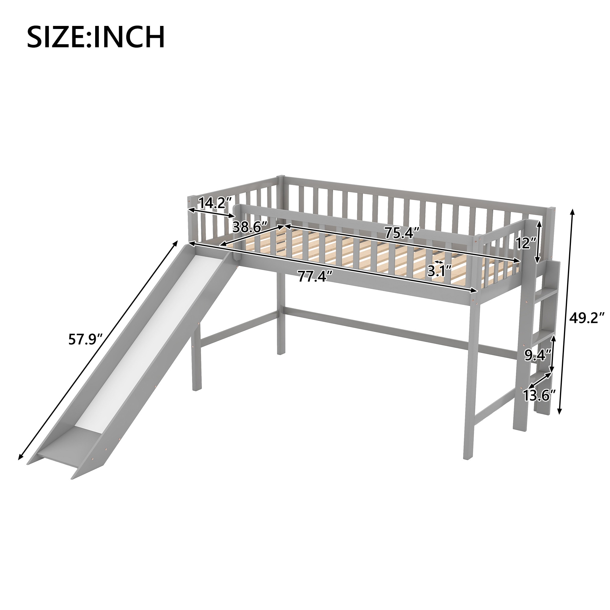 LUXEYARD DS-M-BAC02640 Bunk-Beds - View #4