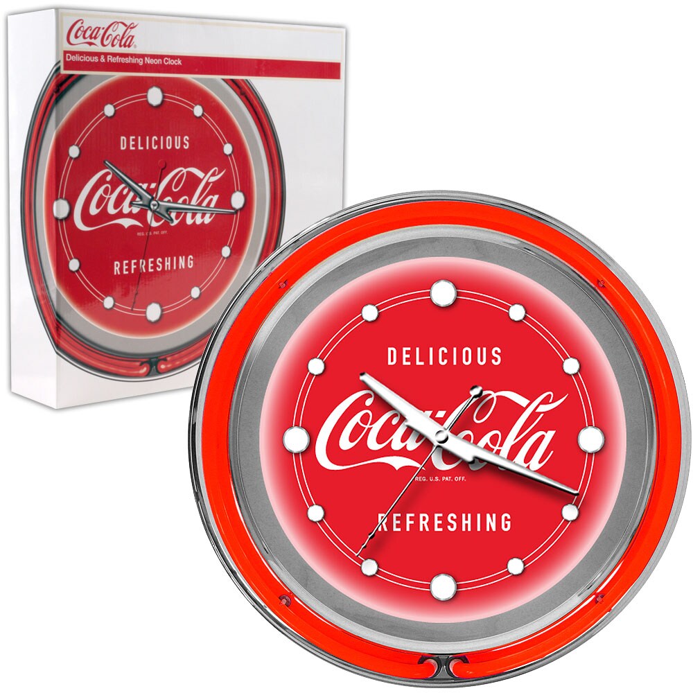 Trademark Gameroom Coca Cola Neon Clock - Delicious Refreshing