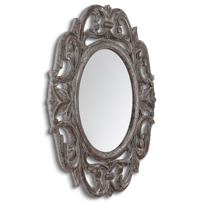 Wall Mounted Mirror Mirrors At Com, Beveled Round Mirror Artminds