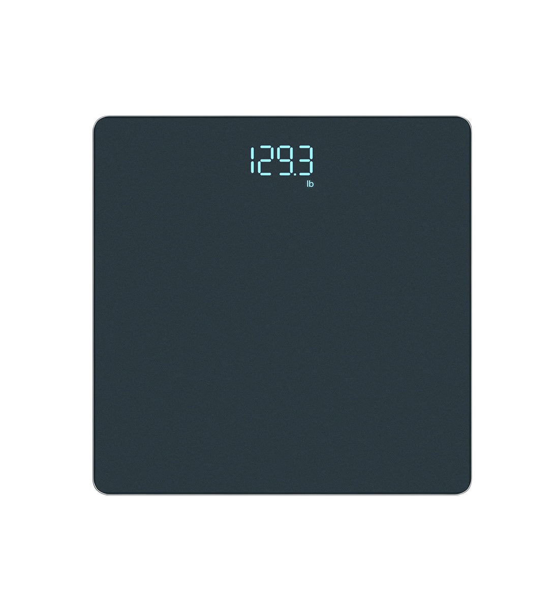 Etokfoks  Digital Bathroom Scale 400 lb 182 kg Capacity Crystal Clear LED Step On Pacific Blue Tempered Glass 10 9 in Platform