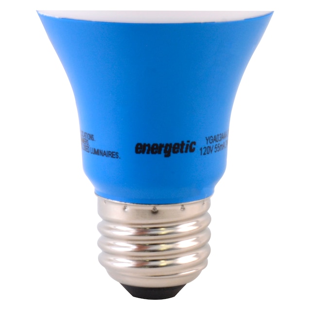 Energetic A19 Blue Medium (e-26) LED Light Bulb in General Purpose LED Bulbs department at Lowes.com