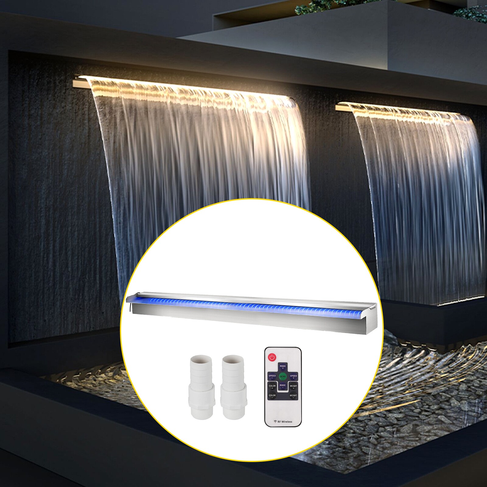 VEVOR PQSBJPJSWLED1200PV1 Pool-Fountains - View #2
