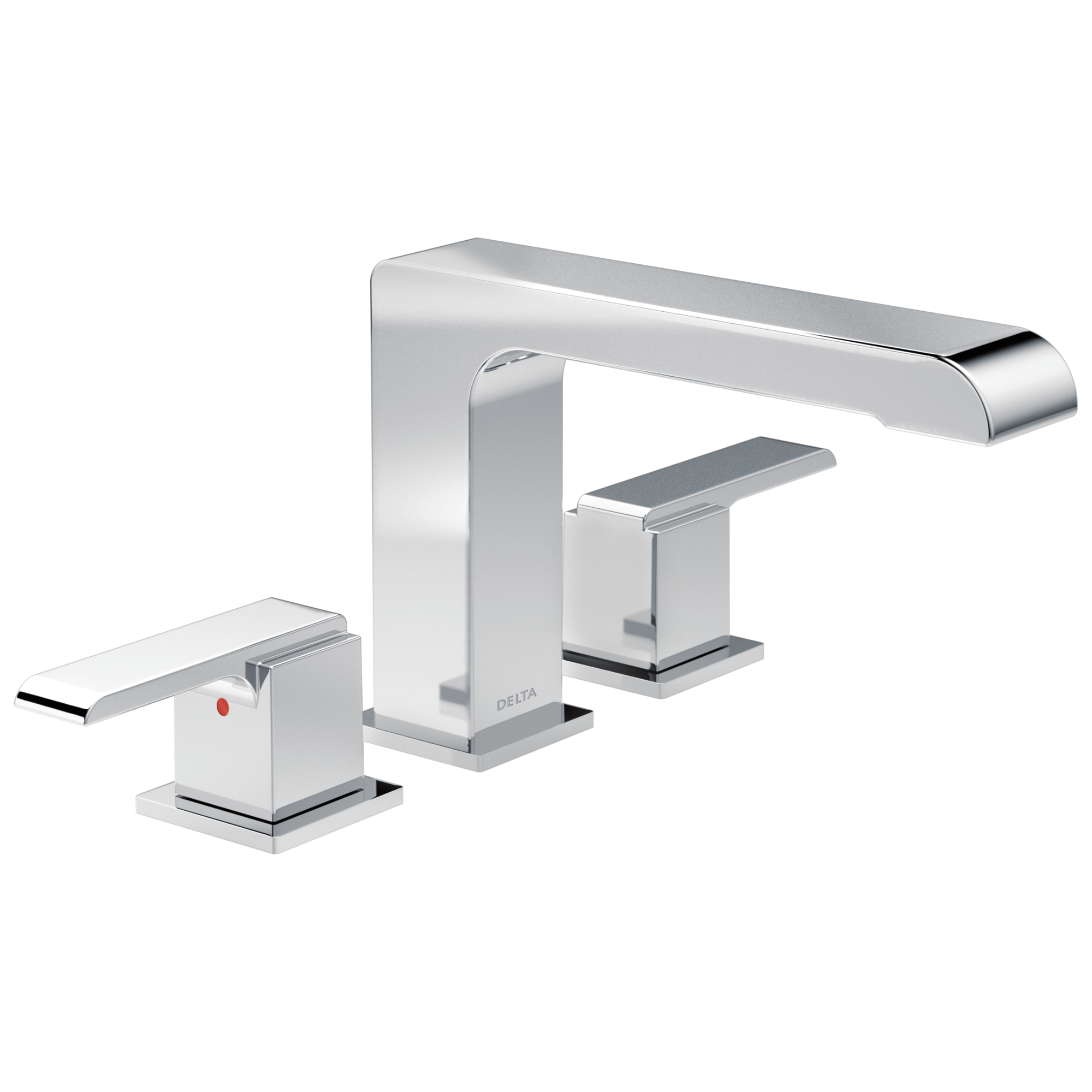Delta T2767 Ara Chrome 2-handle Deck-mount Roman Low-arc Bathtub Faucet