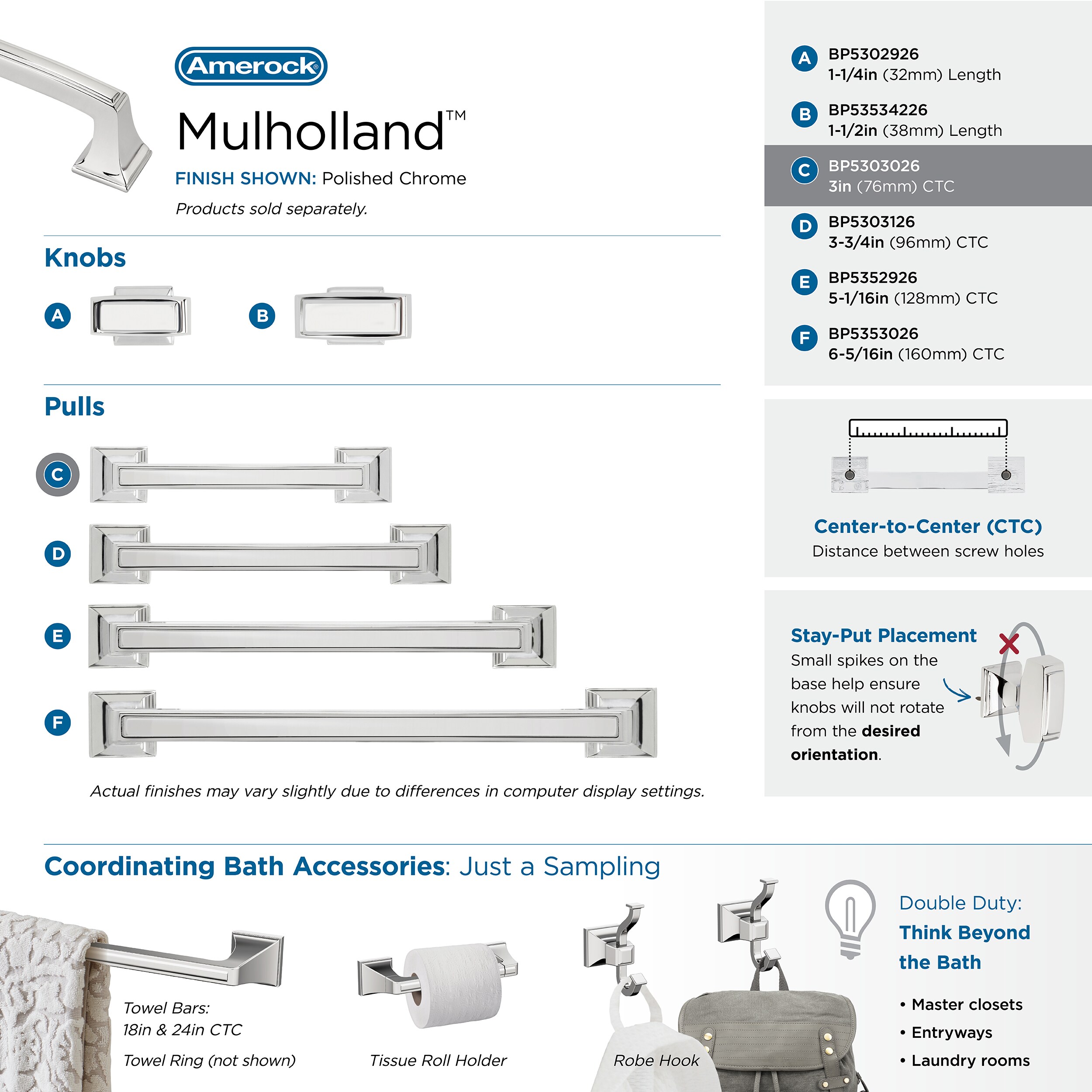 Amerock BP5303026 Cabinet-Pulls - View #8