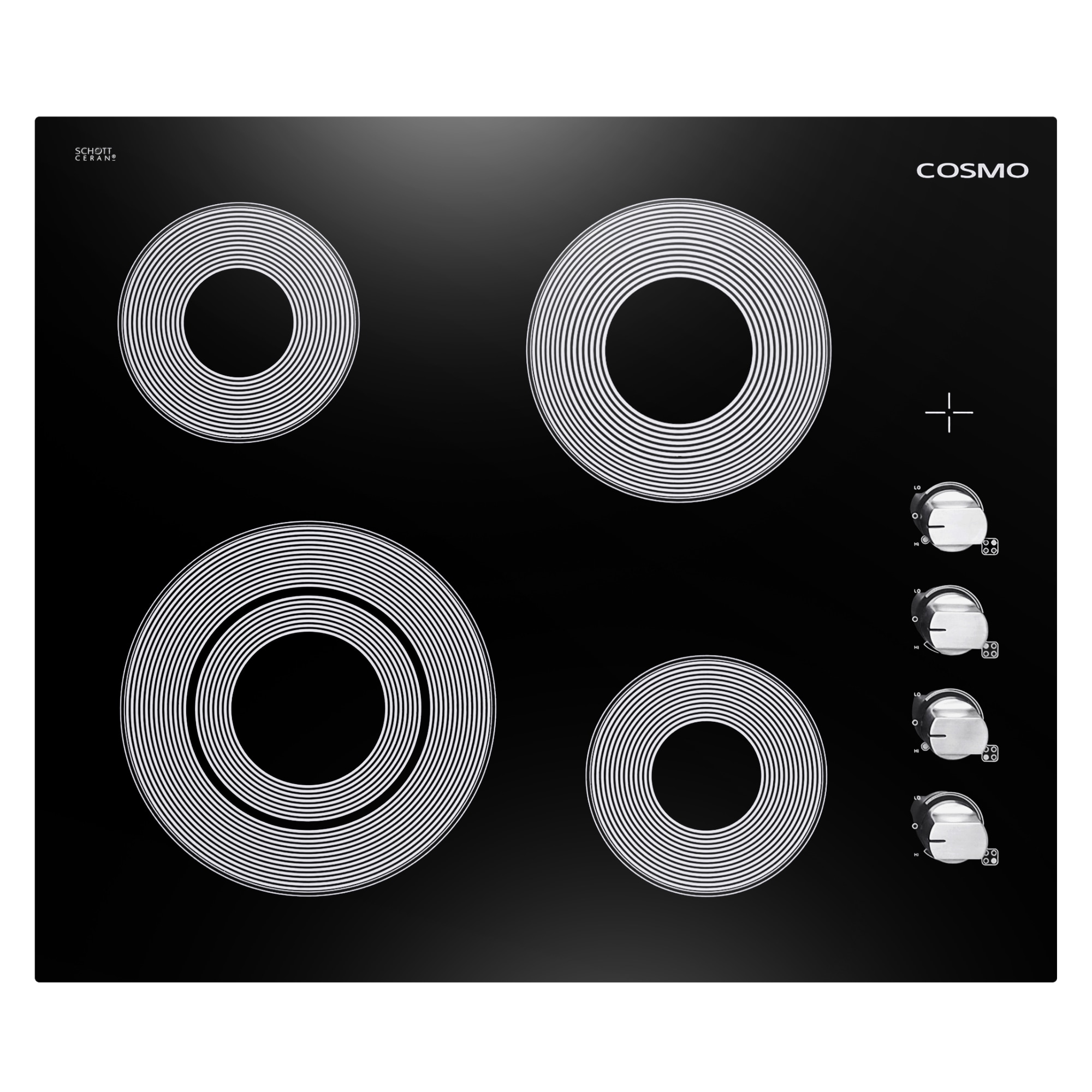 Cosmo COS-244ECC 244Ecc 24-in 4 burners Smooth Surface (Radiant) Stainless steel Electric Cooktop