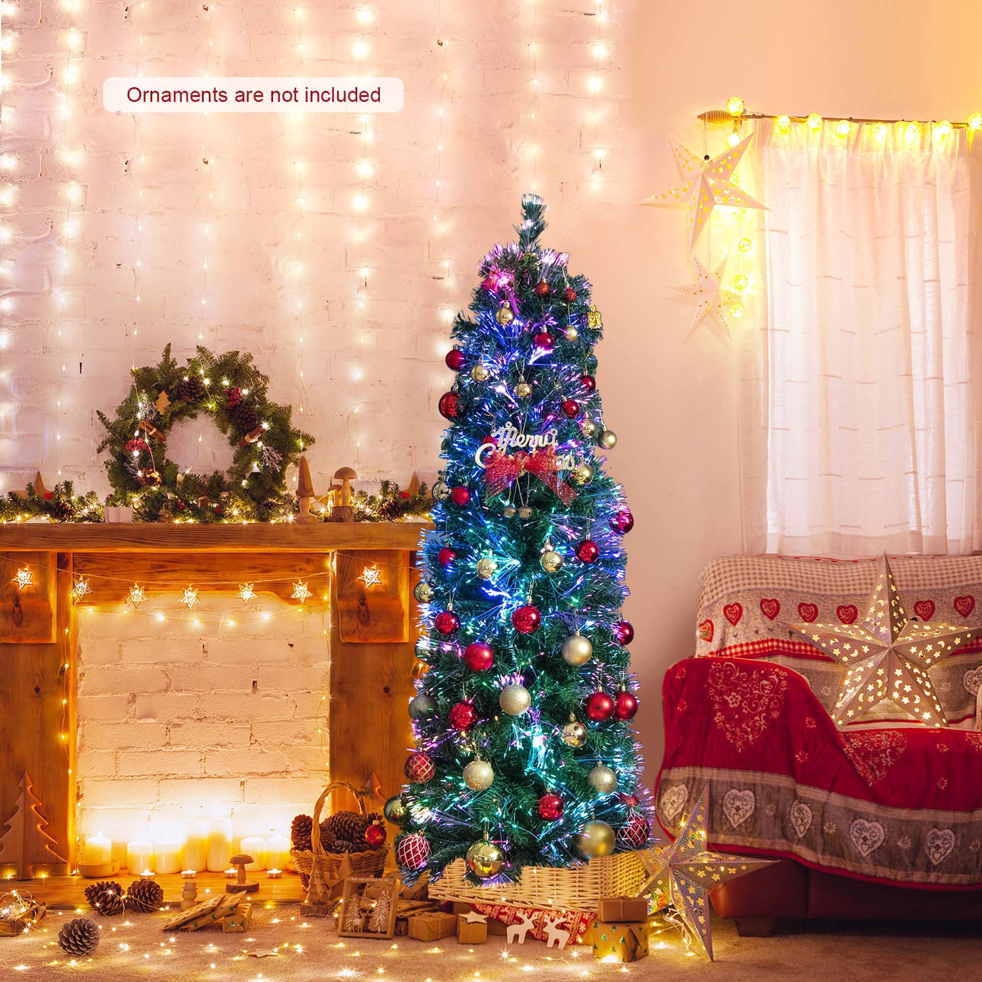 Costway LWS00701 Artificial-Christmas-Trees - View #7