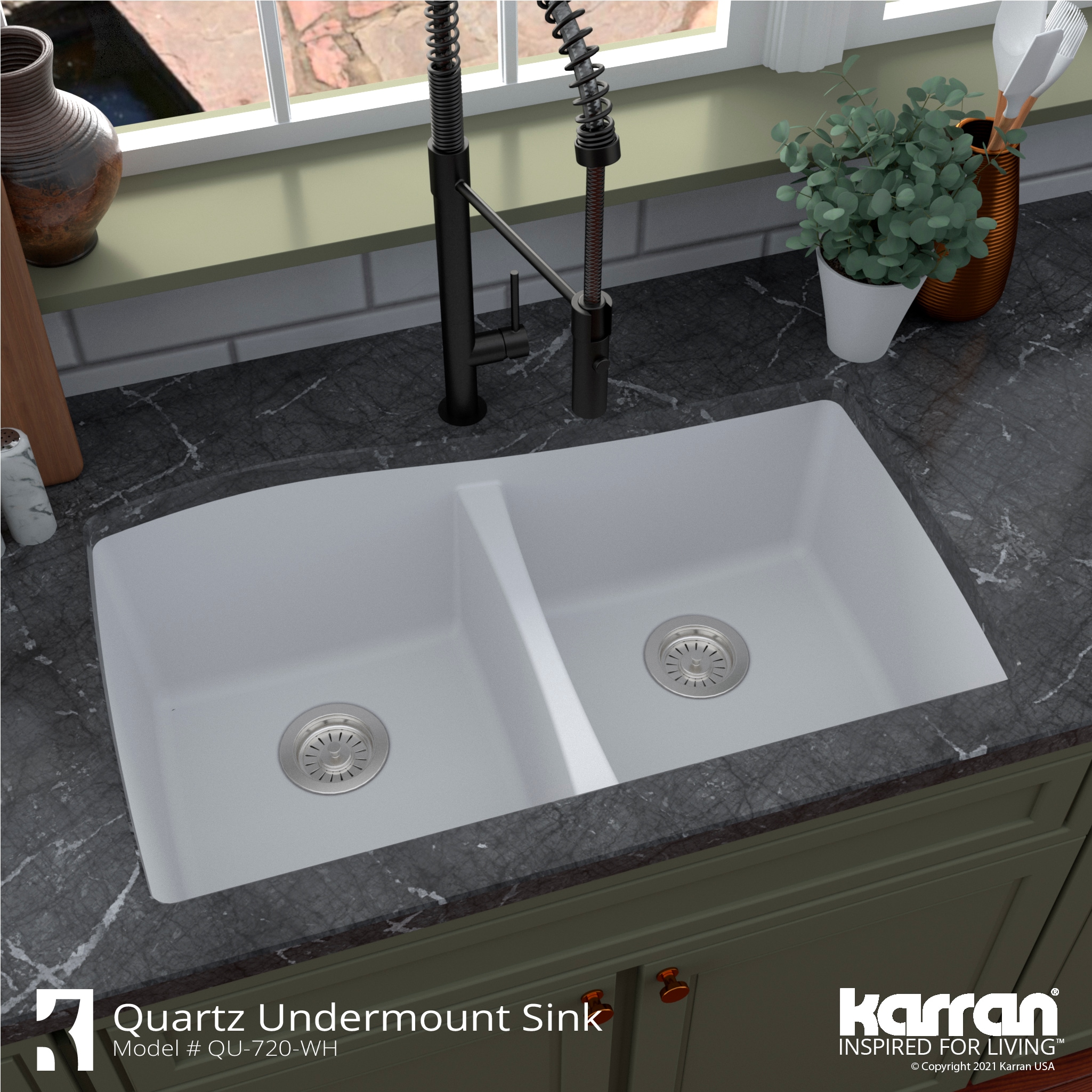 Karran QU-720-WH Kitchen-Sinks - View #6