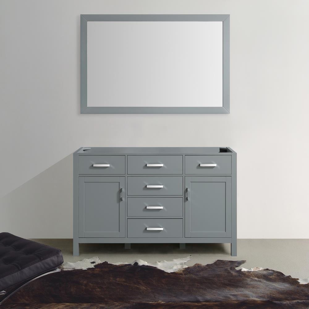 Beaumont Decor Hampton 54-in White Bathroom Vanity Cabinet