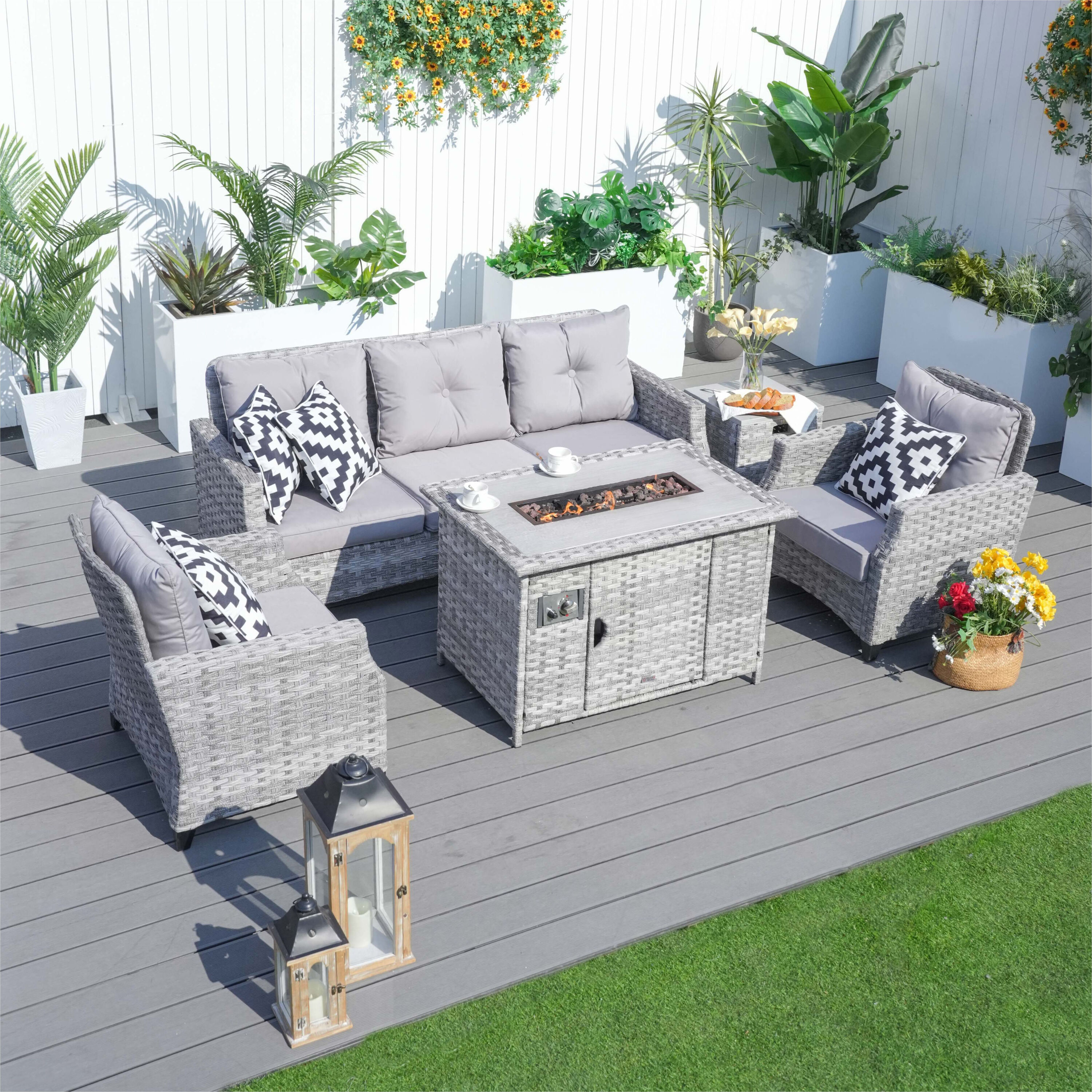 Direct Wicker DWF1802H Patio-Conversation-Sets - View #2