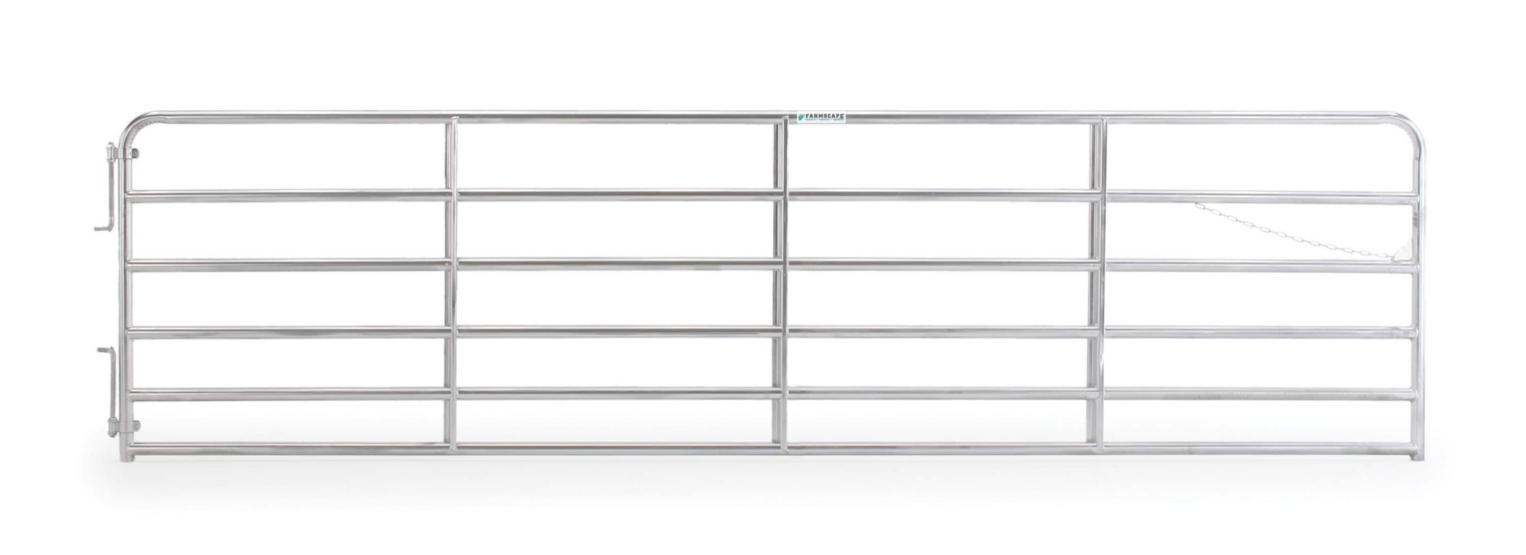 Tarter 2GVG16 4-ft H x 16-ft W Galvanized Galvanized steel Farm Corral Fence gate
