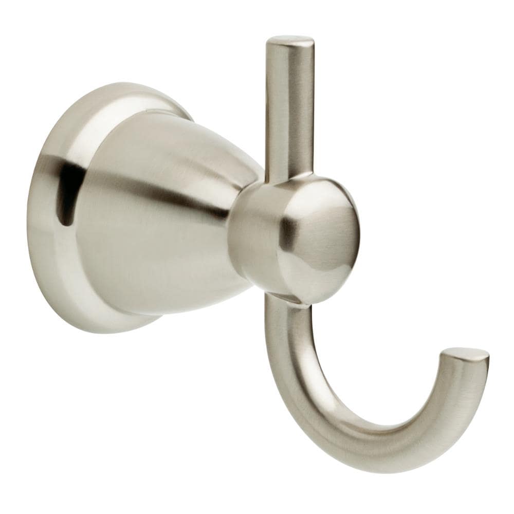 Franklin Brass Kinla Satin Nickel 2-hook Wall Mount Towel Hook In The 