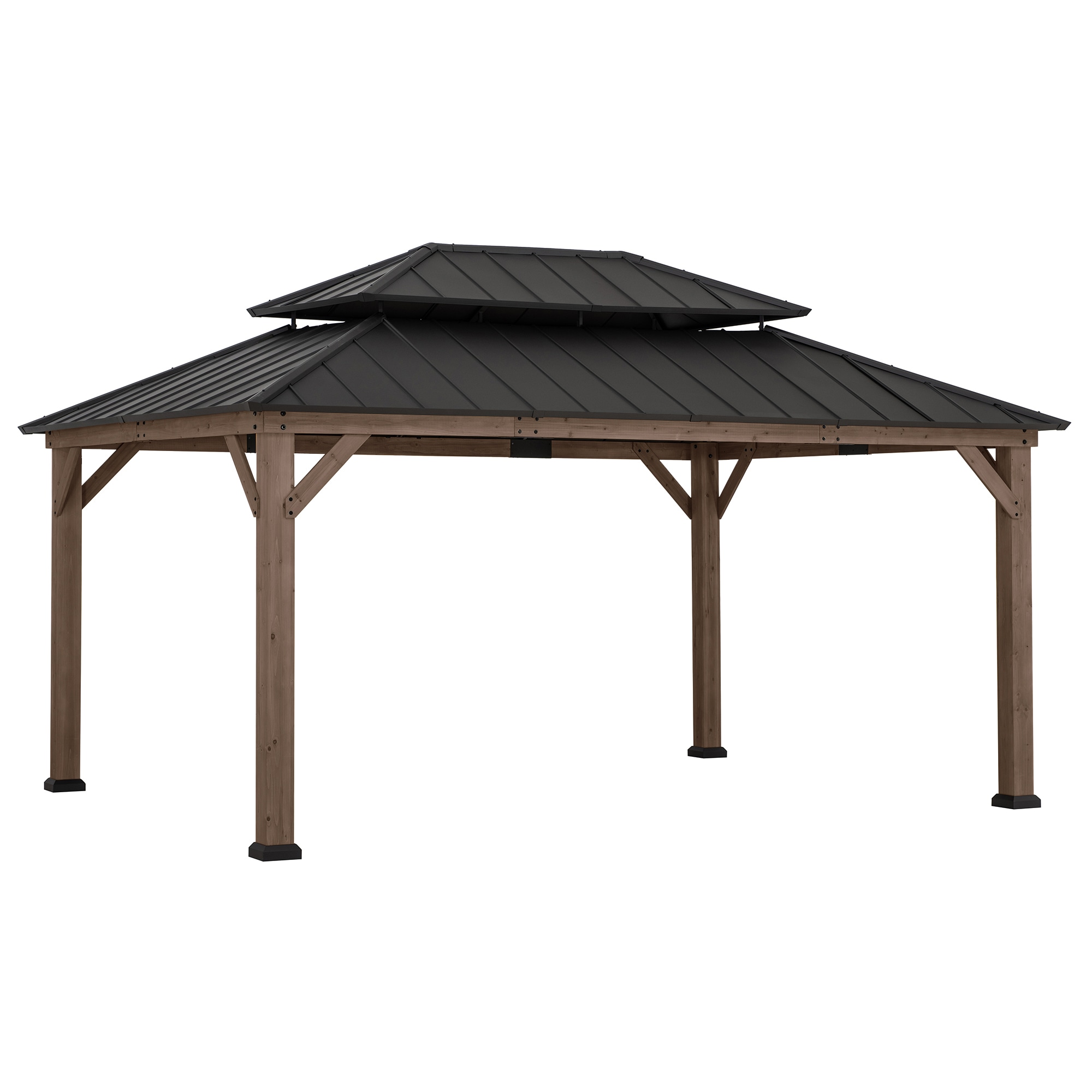 Sunjoy A1020326H0 Wood-Resin-Gazebos - View #2