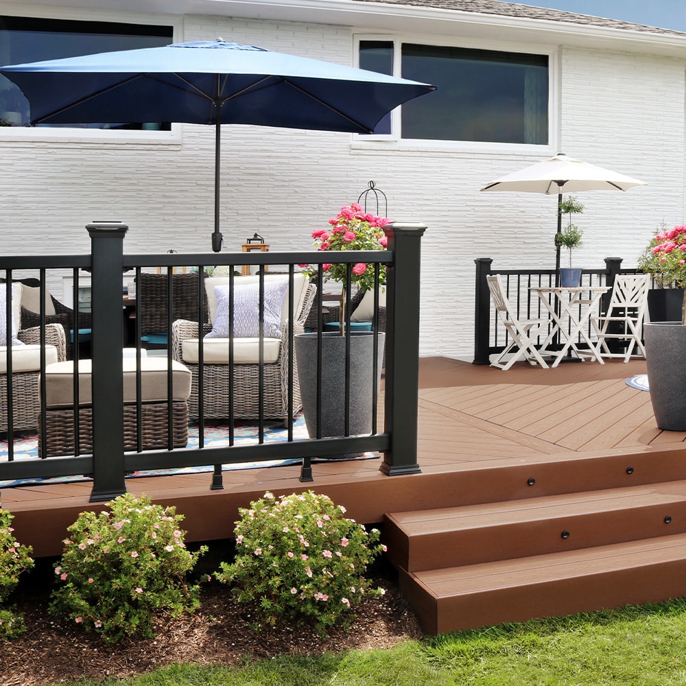 Shop Trex Railing Post Sleeve Set In Charcoal Black At Lowes