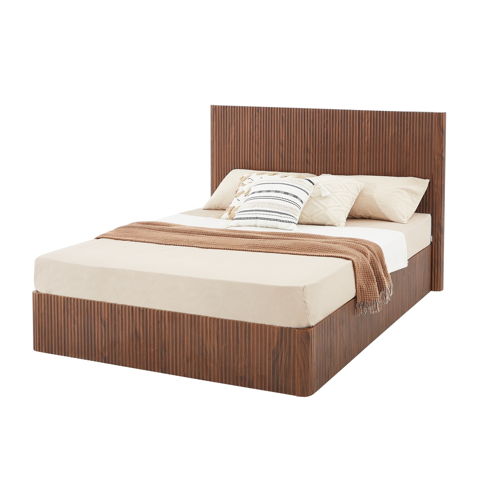 WOQWOQ Queen Size Lift Up Storage Bed Frame with Hydraulic Lift ...