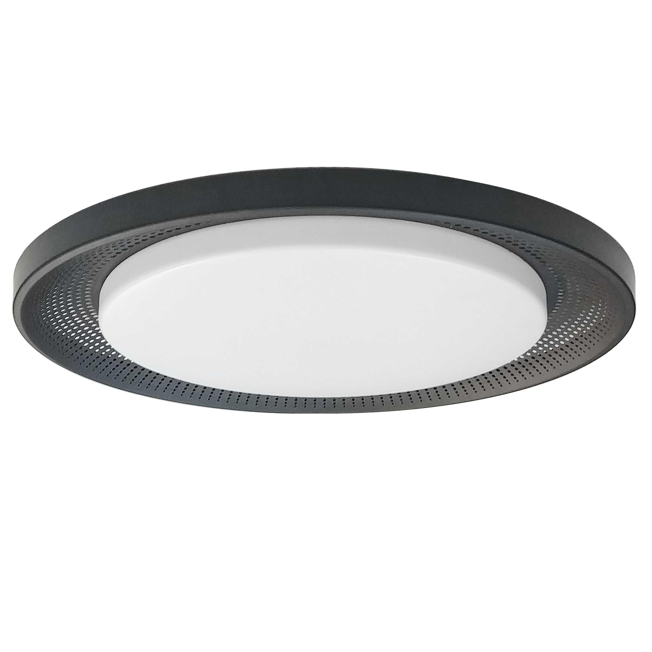 Dainolite BLL-1730LEDFH-MB Boullier 1 -Light 17.375-in Matte Black Integrated LED Flush Mount Light