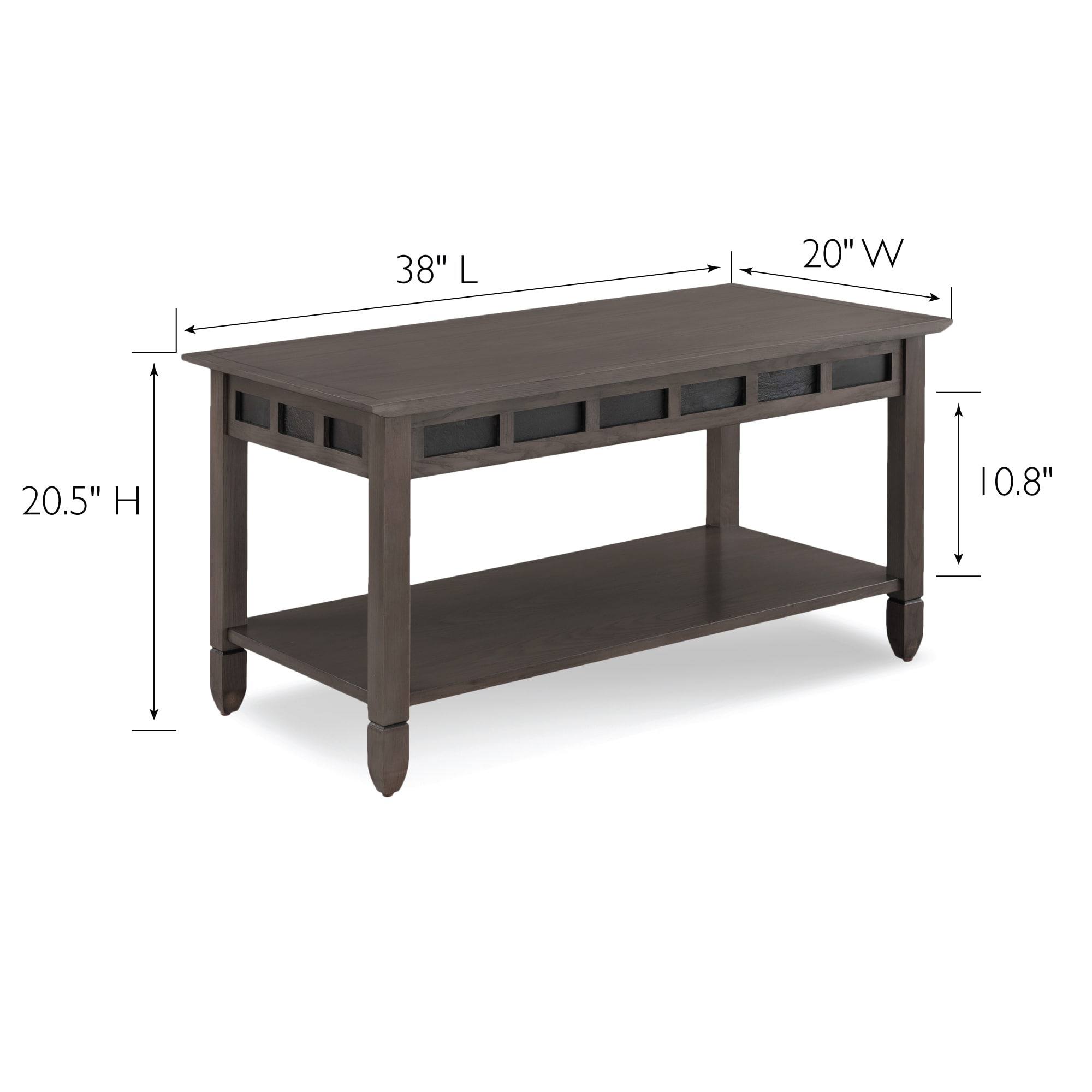 Leick Home 10058-GR Coffee-Tables - View #3