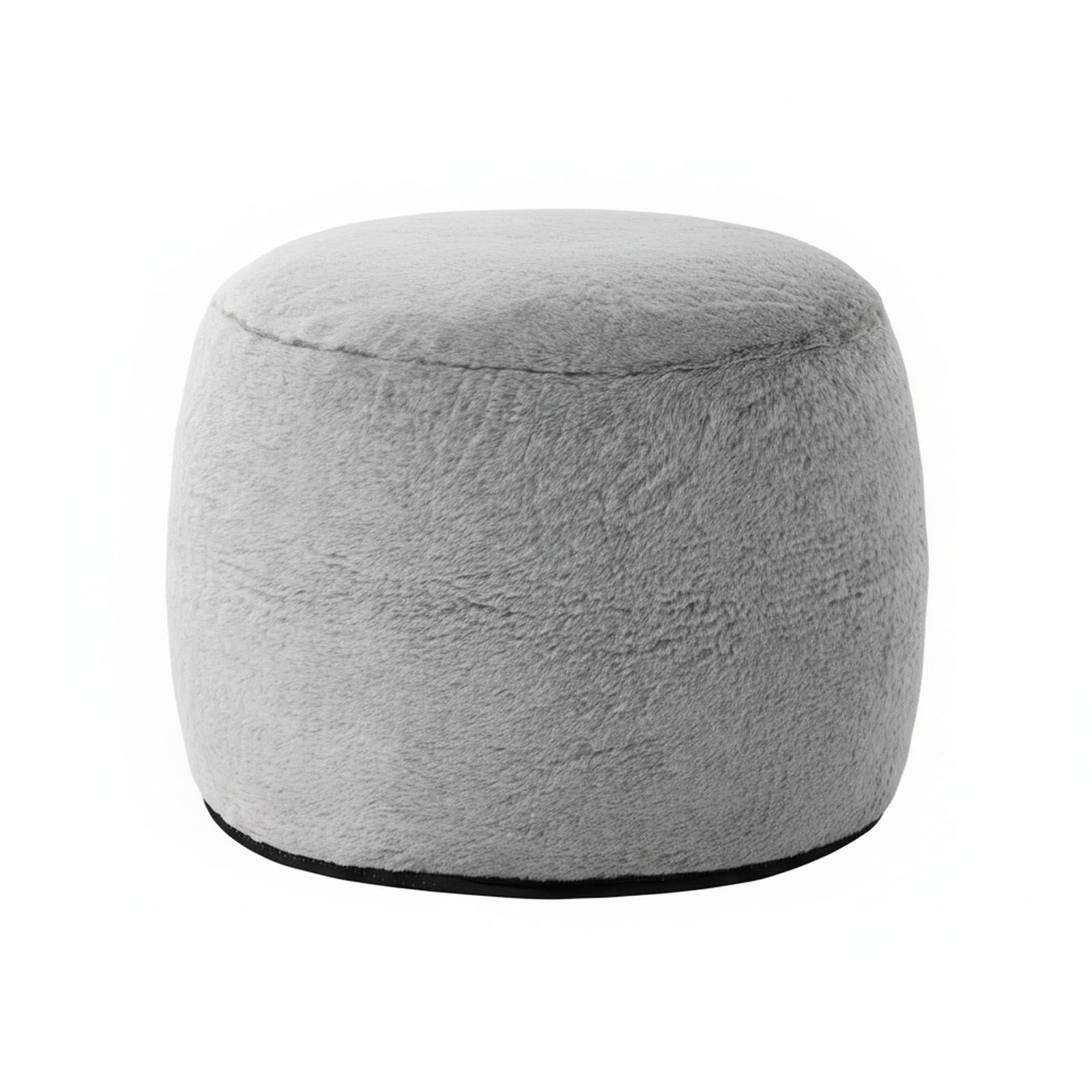 OMOMMD Round Pouf Ottoman Soft Fabric Storage Foot Stool Comfortable ...
