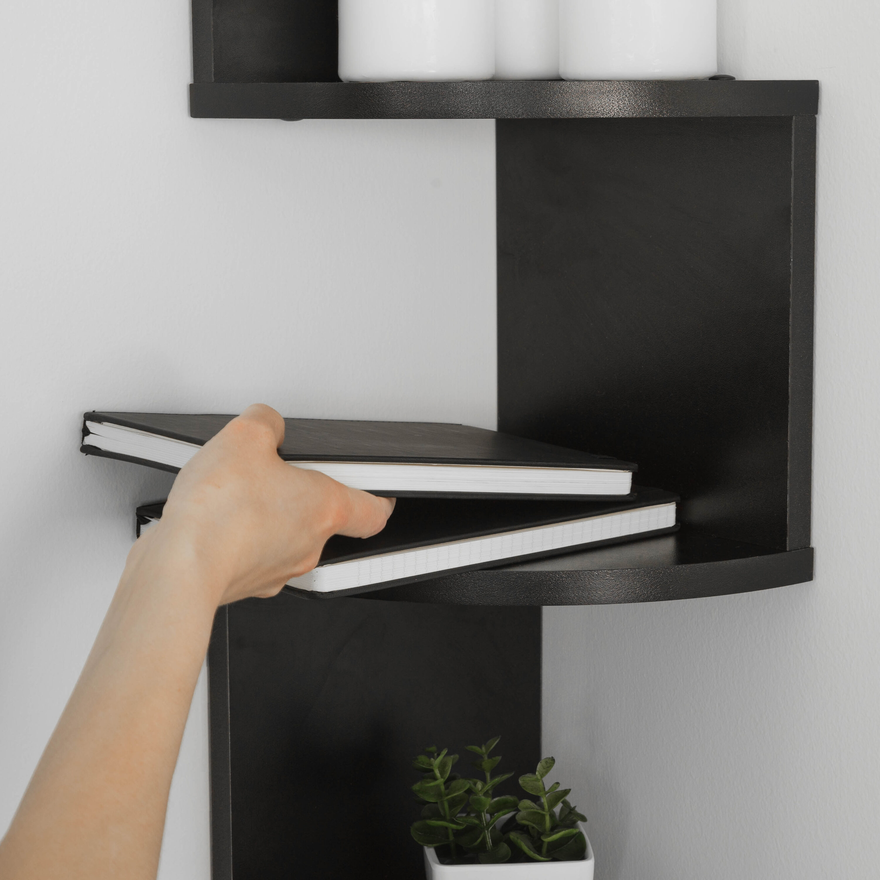 Danya B. XF11035BK Wall-Mounted-Shelving - View #4