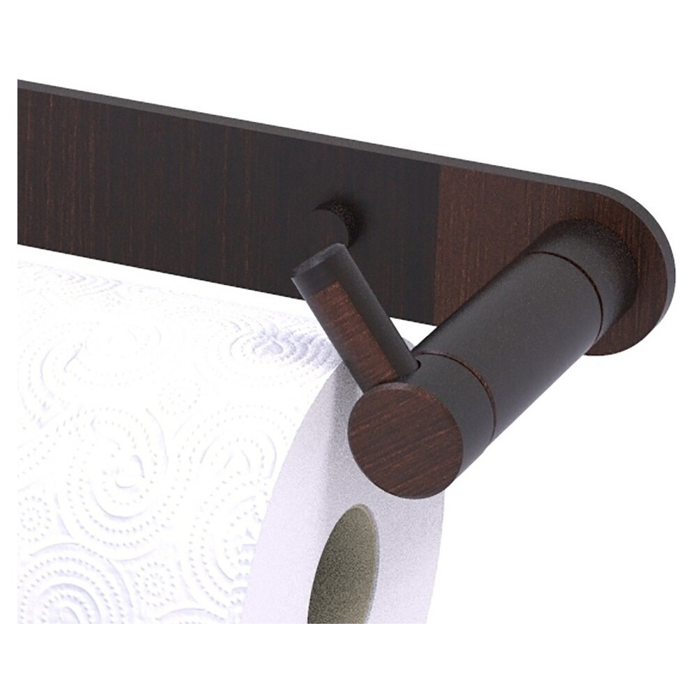 Allied Brass FR-24R-VB Fresno Collection Rollerless Toilet Paper Holder, Venetian Bronze