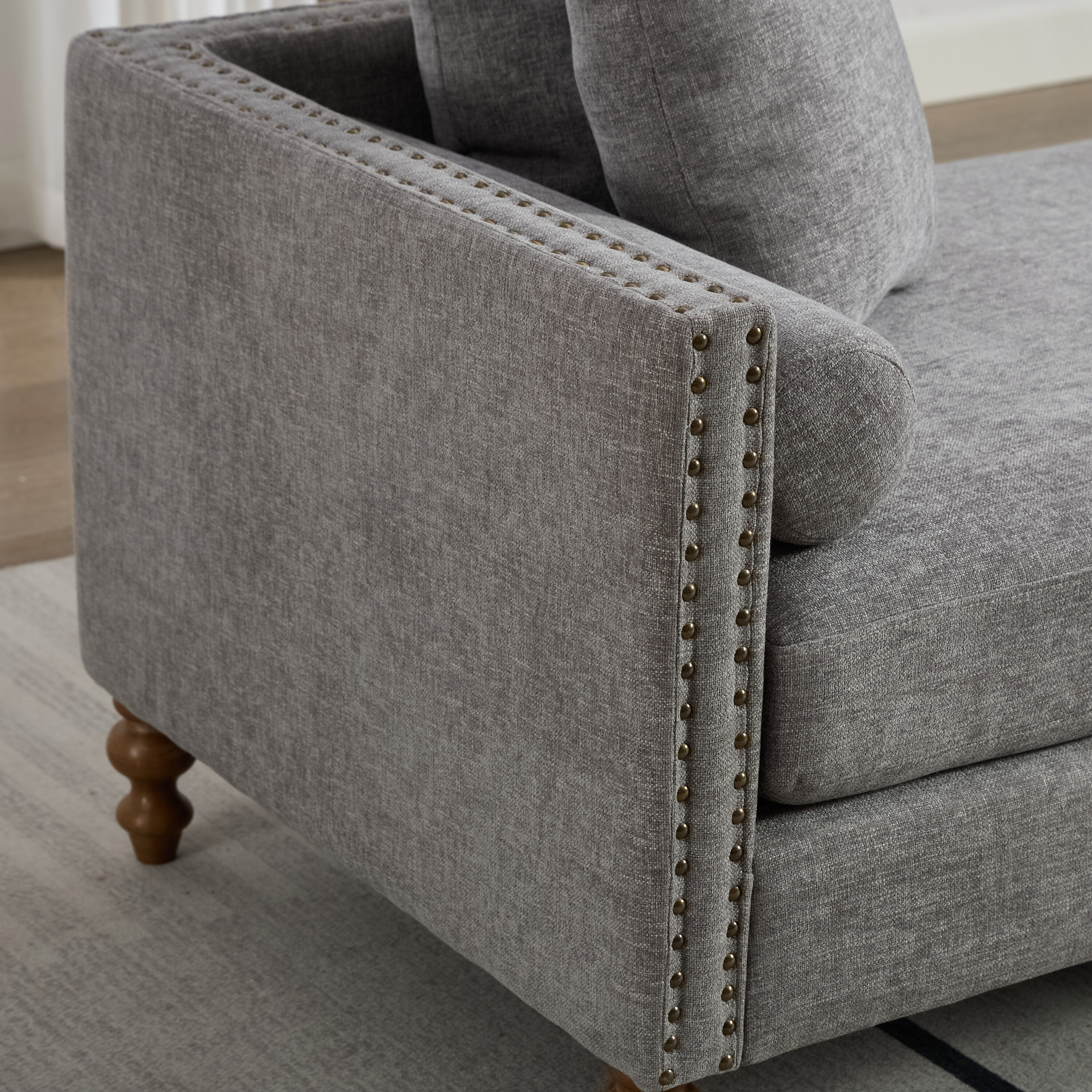 Hrinhom HC-W6106-GRAY Sofas-Loveseats - View #7