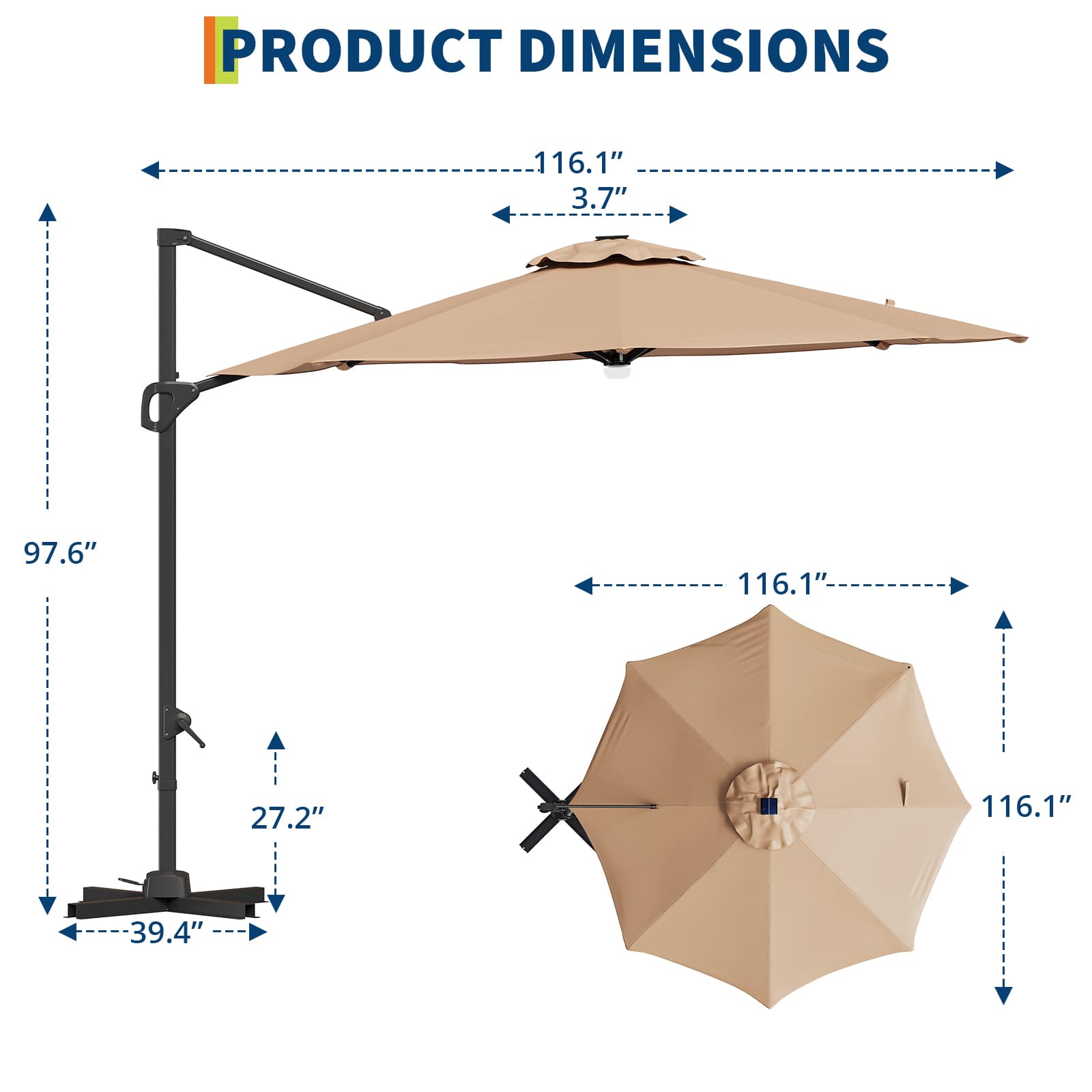 Qeetex SQY-PPG-335SW86A Umbrellas-2 - View #3