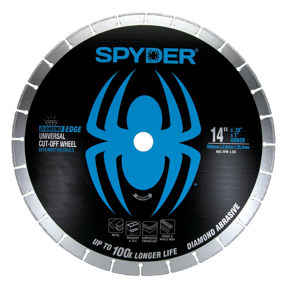 Spyder 14008 Diamond Bite Diamond Edge 14-in Diamond Cut-off wheel