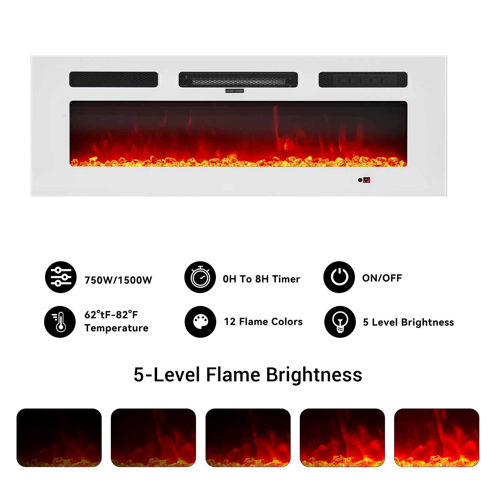 Bapipro TE04A302W Electric-Fireplaces - View #4