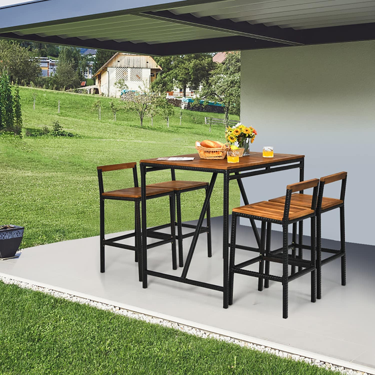 GZMR GZ-W1093BL Patio-Dining-Sets - View #2