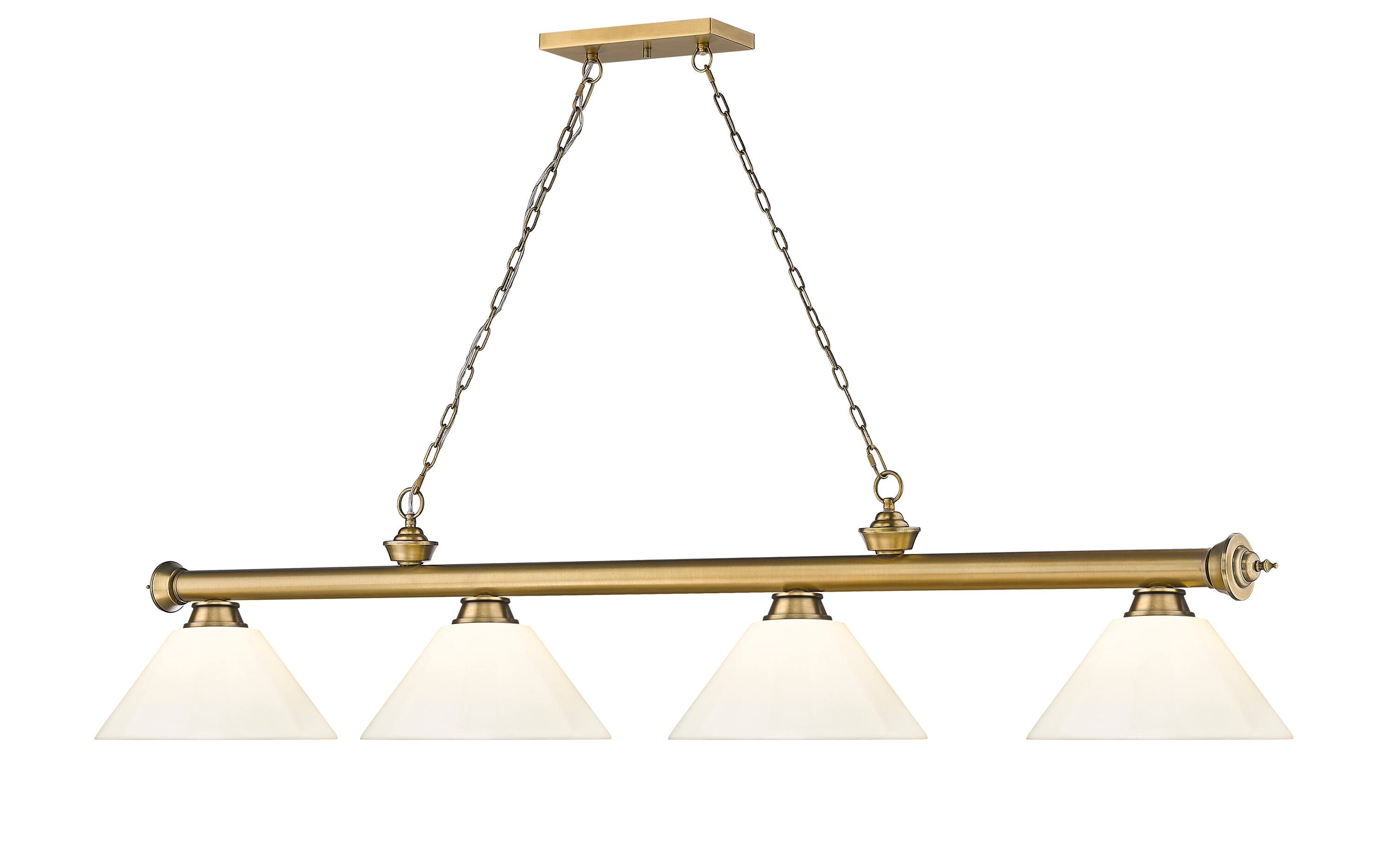 Z-Lite 2306-4RB-PWH Pool-Table-Lighting - View #3