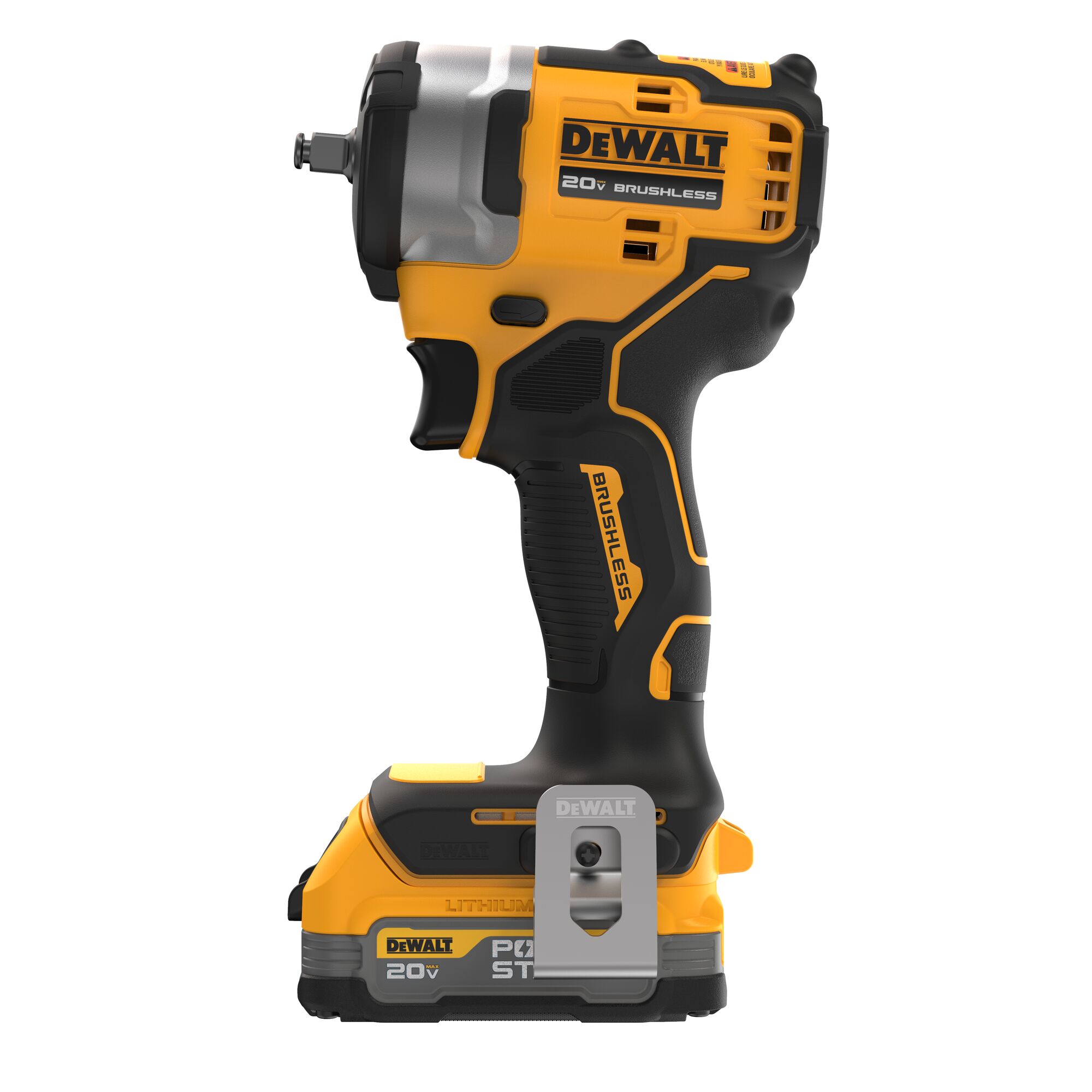 DEWALT POWERSTACK 20-volt Max Variable Brushless 3/8-in square Drive ...