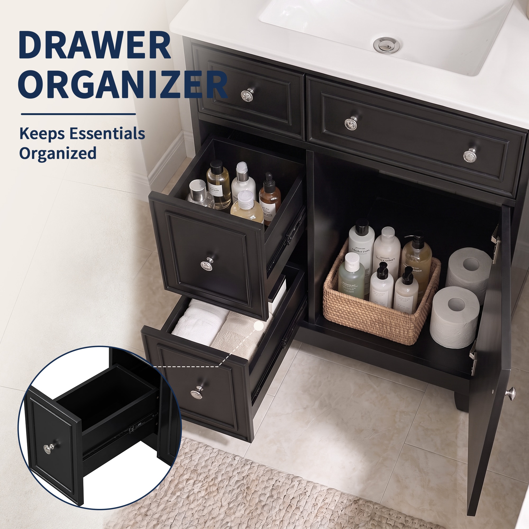 ES-DIY ESVWT24BKP5 Bath-Vanity-Combo - View #7